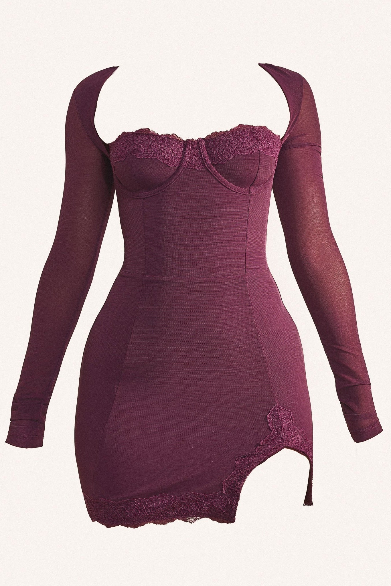 The Long Sleeve Bij Mini in Wine - Image 5