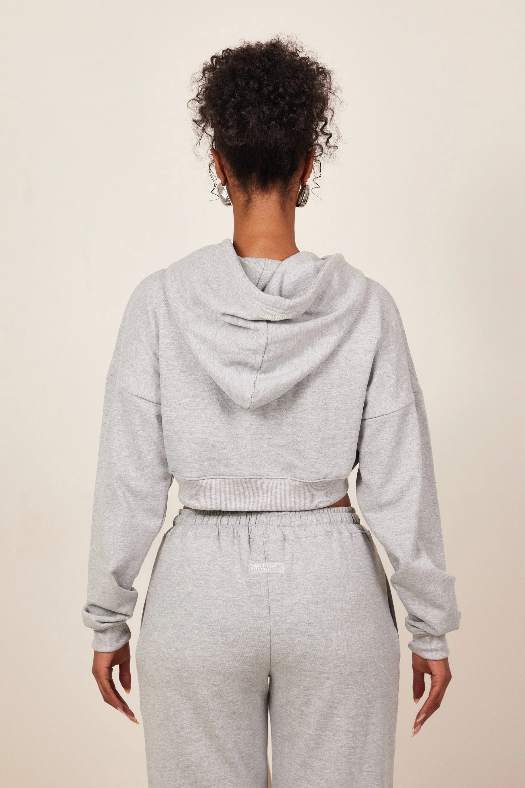 The Mars Curve Hem Zip Jacket in Grey - Image 3