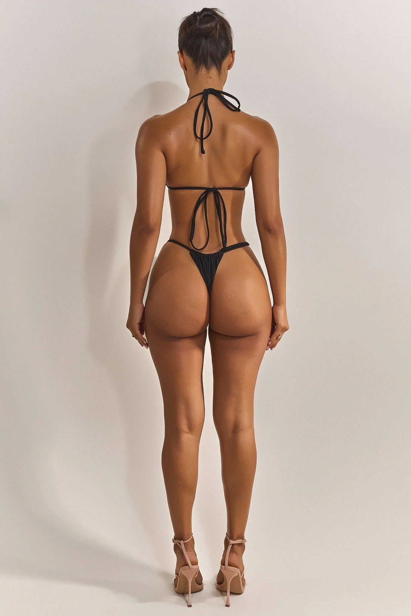The Mars Detail String Bikini in Black - Image 3