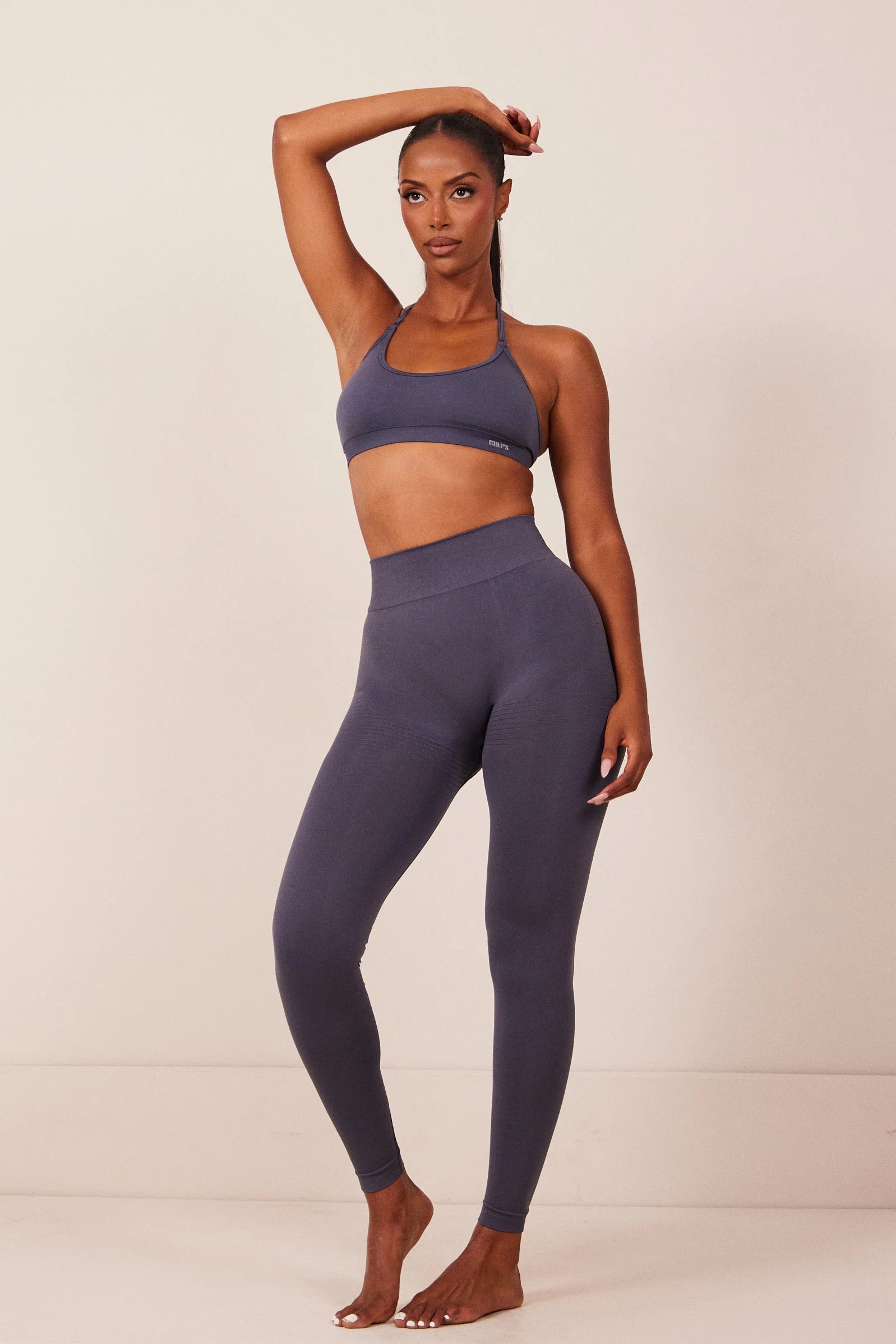The Mars Seamless Bra in Navy - Image 4