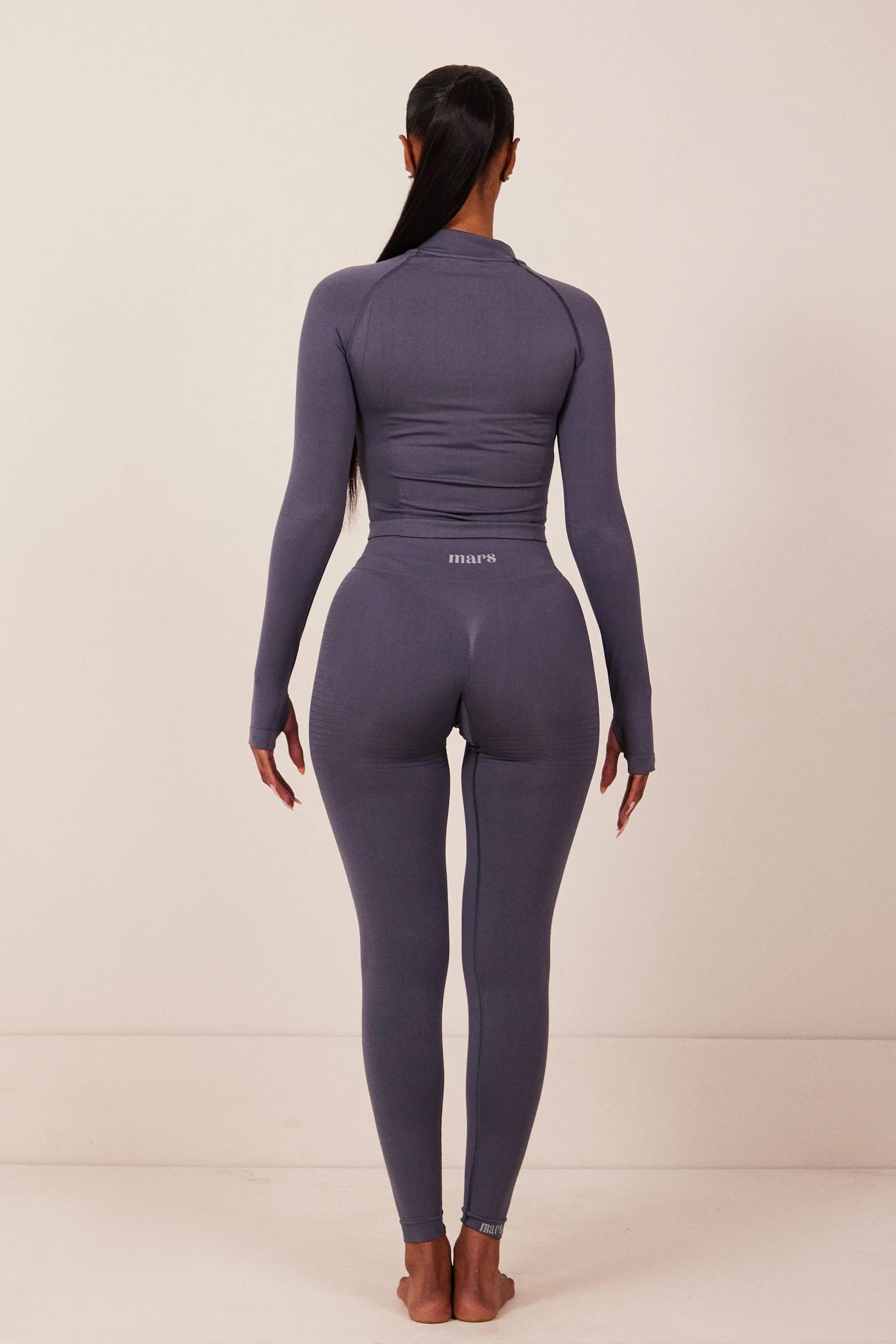 The Mars seamless Zip jacket navy - Image 5