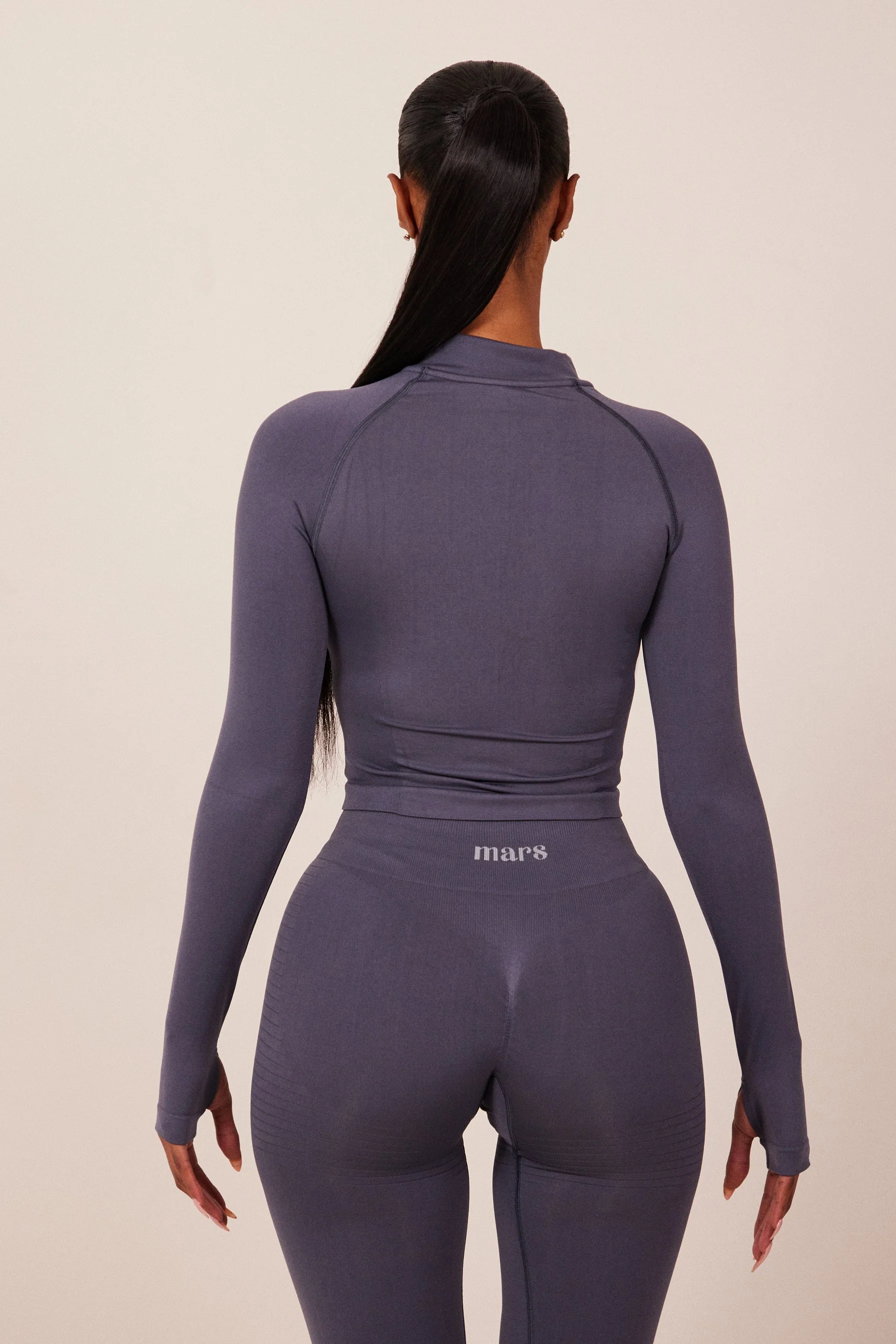 The Mars seamless Zip jacket navy - Image 6