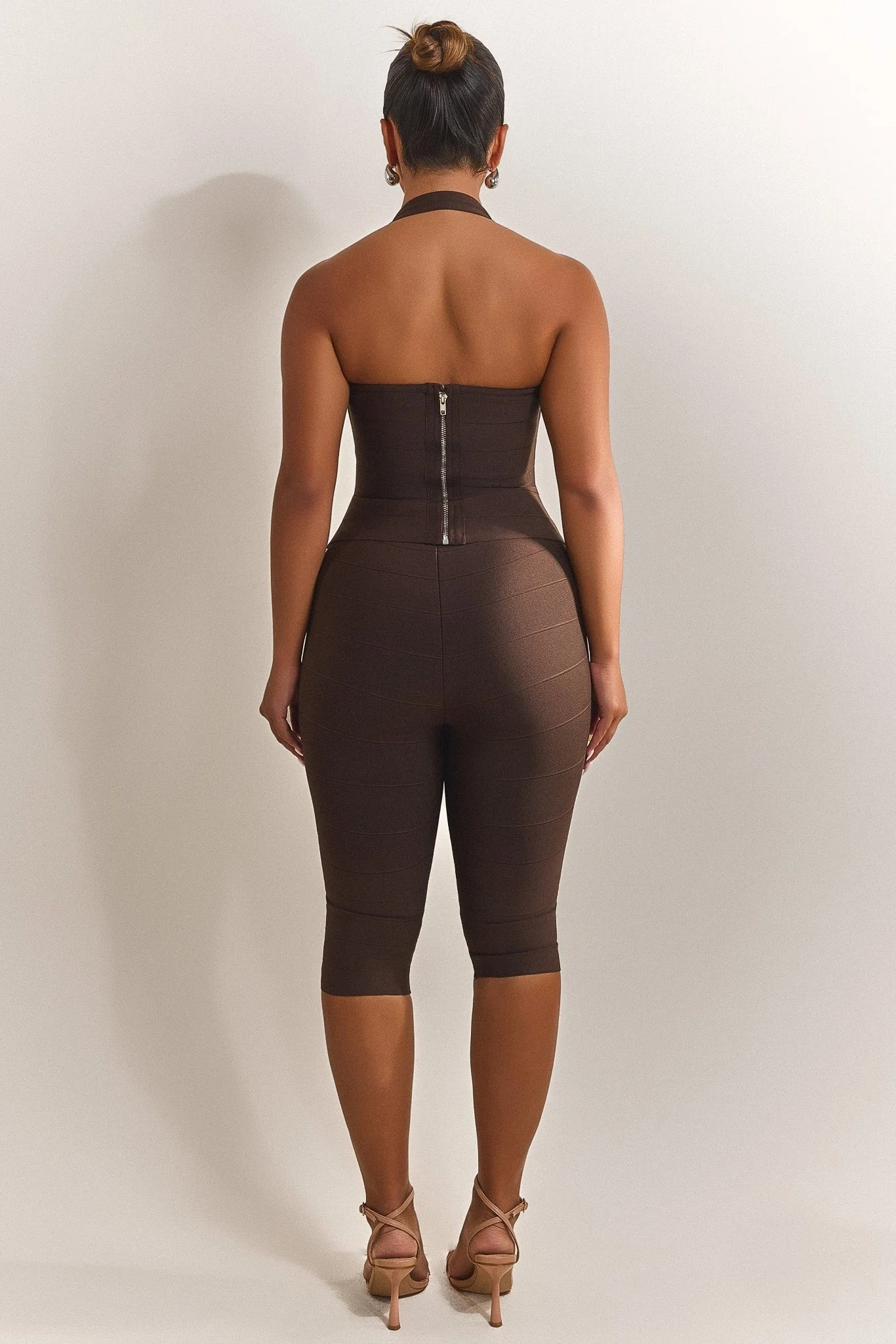 The Natalia Capris in Brown - Image 5