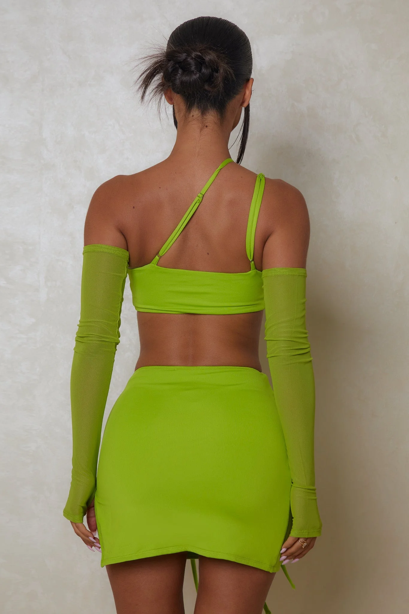 The O Ring Detail Three Piece in Lime - Image 5