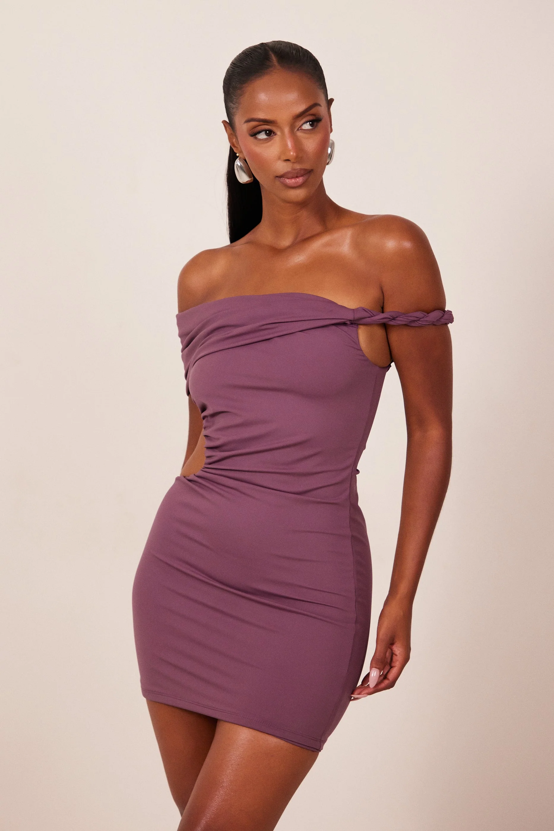 The Rope Cut Out Mini in Plum