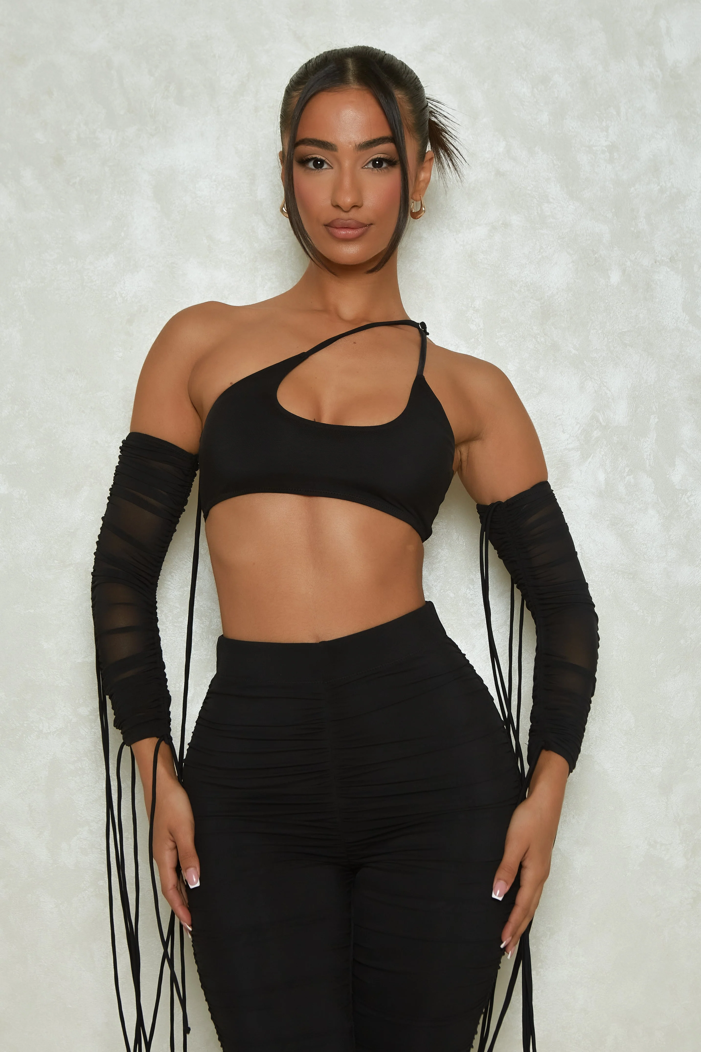 The Ruched Three Piece Set in Black - Image 6