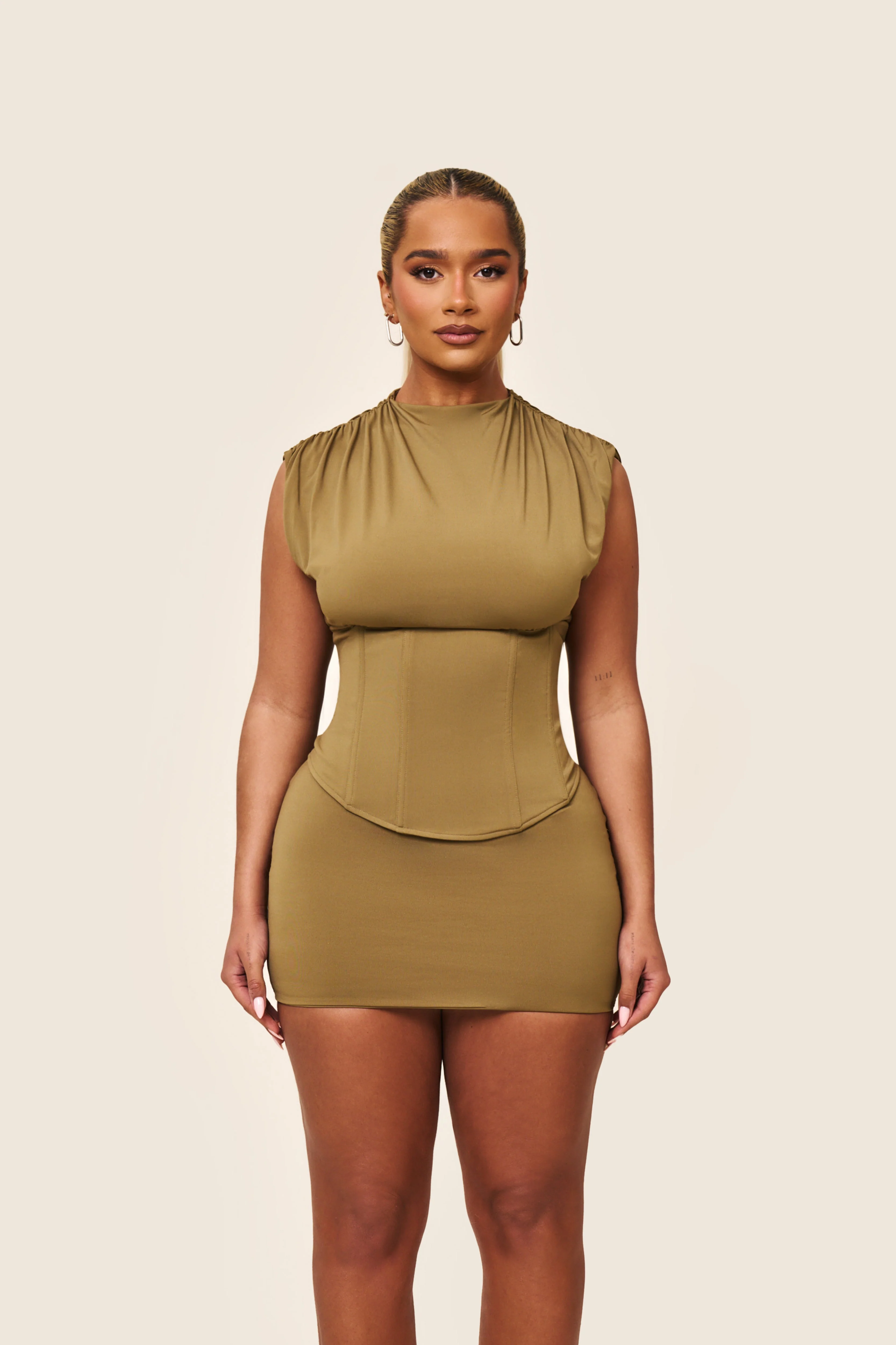 Sandra Mini in Olive - Image 3
