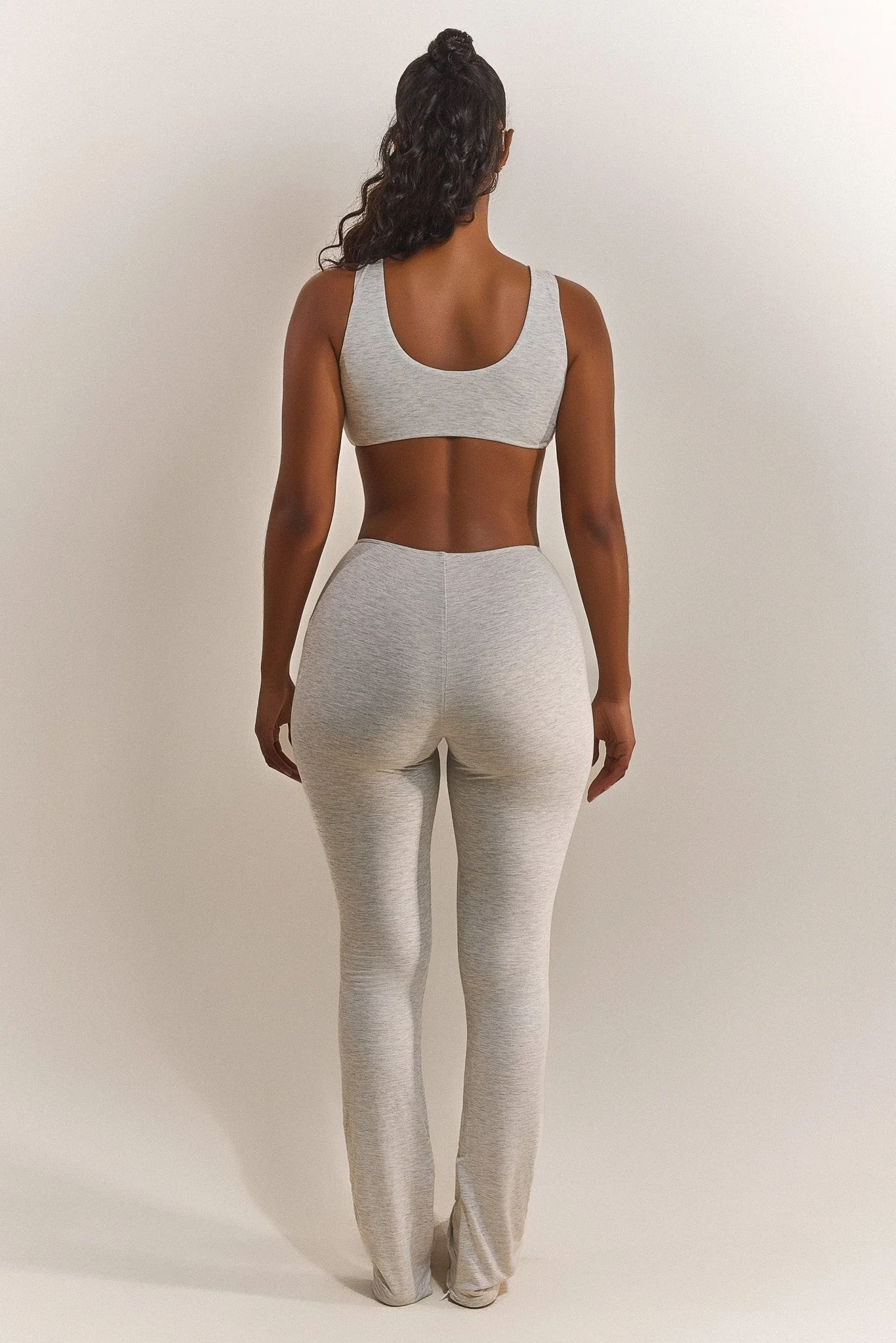 The Scoop Bralet in Grey Marl - Image 5