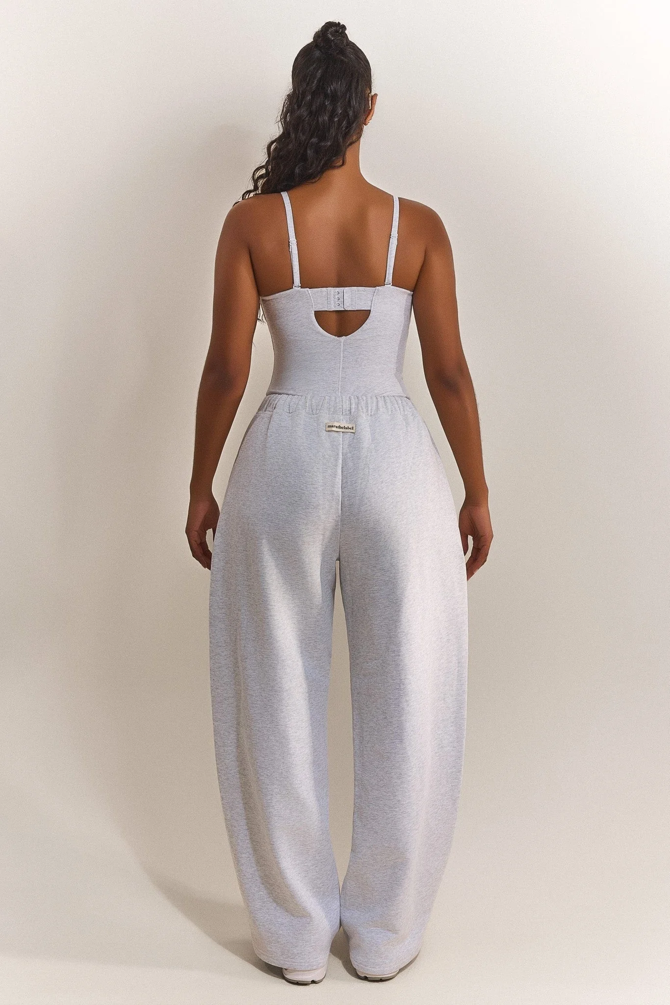 The Sculpt Bodysuit in Grey Marl - Image 5