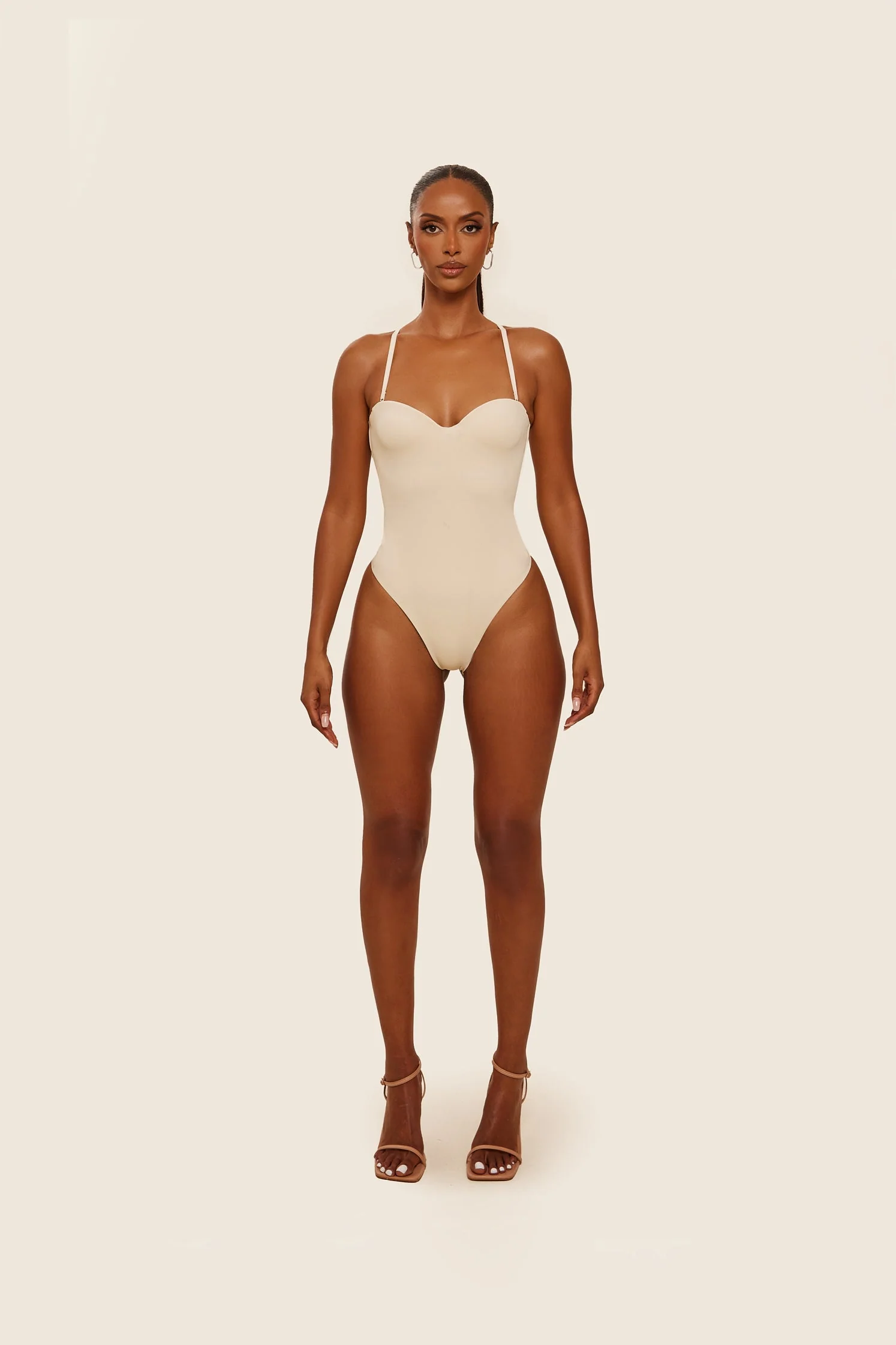The Sculpt Bodysuit in Stone - Image 12
