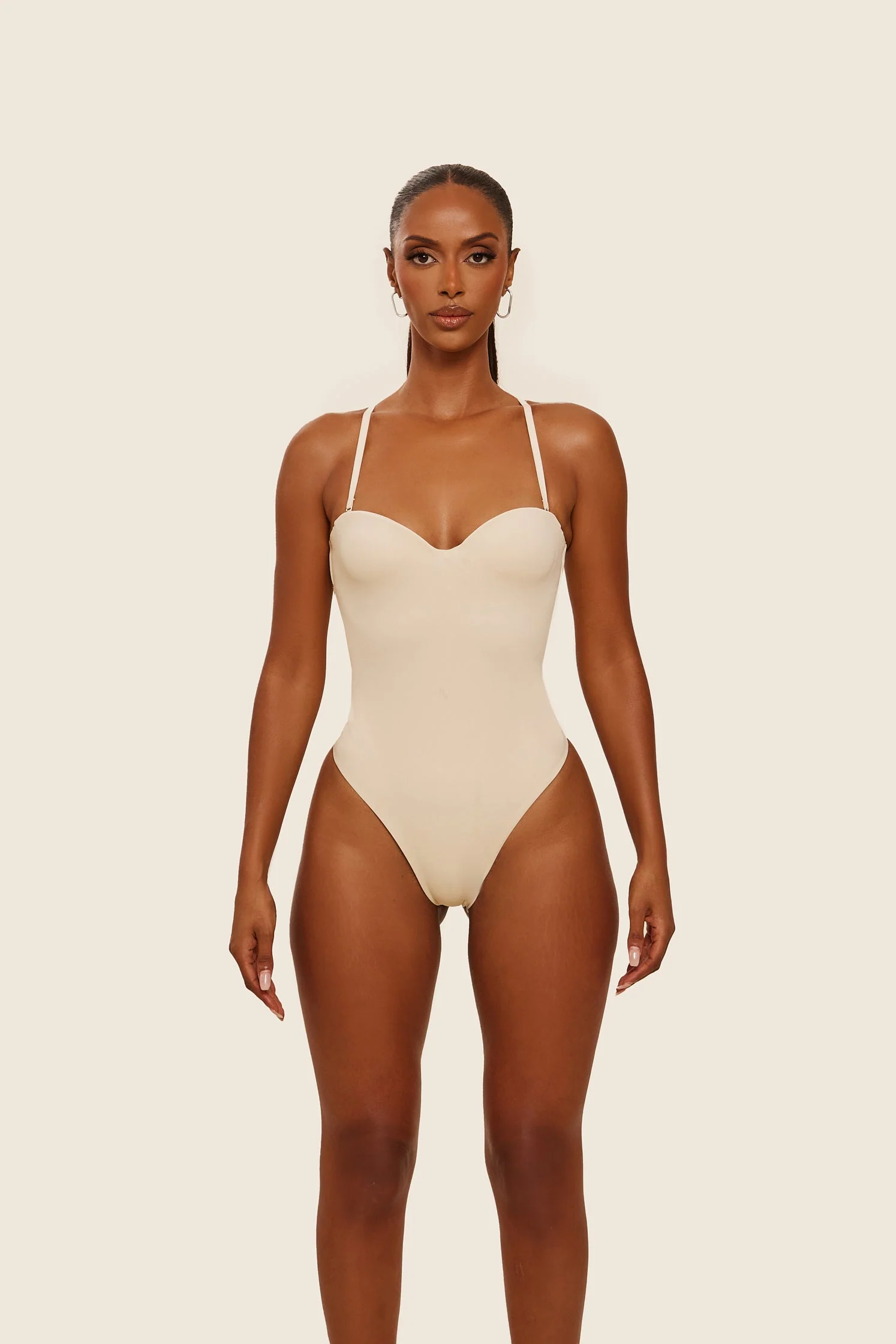 The Sculpt Bodysuit in Stone - Image 19