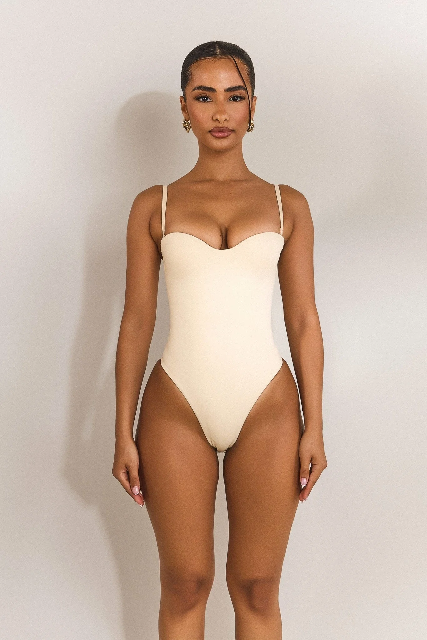 The Sculpt Bodysuit in Stone - Image 4