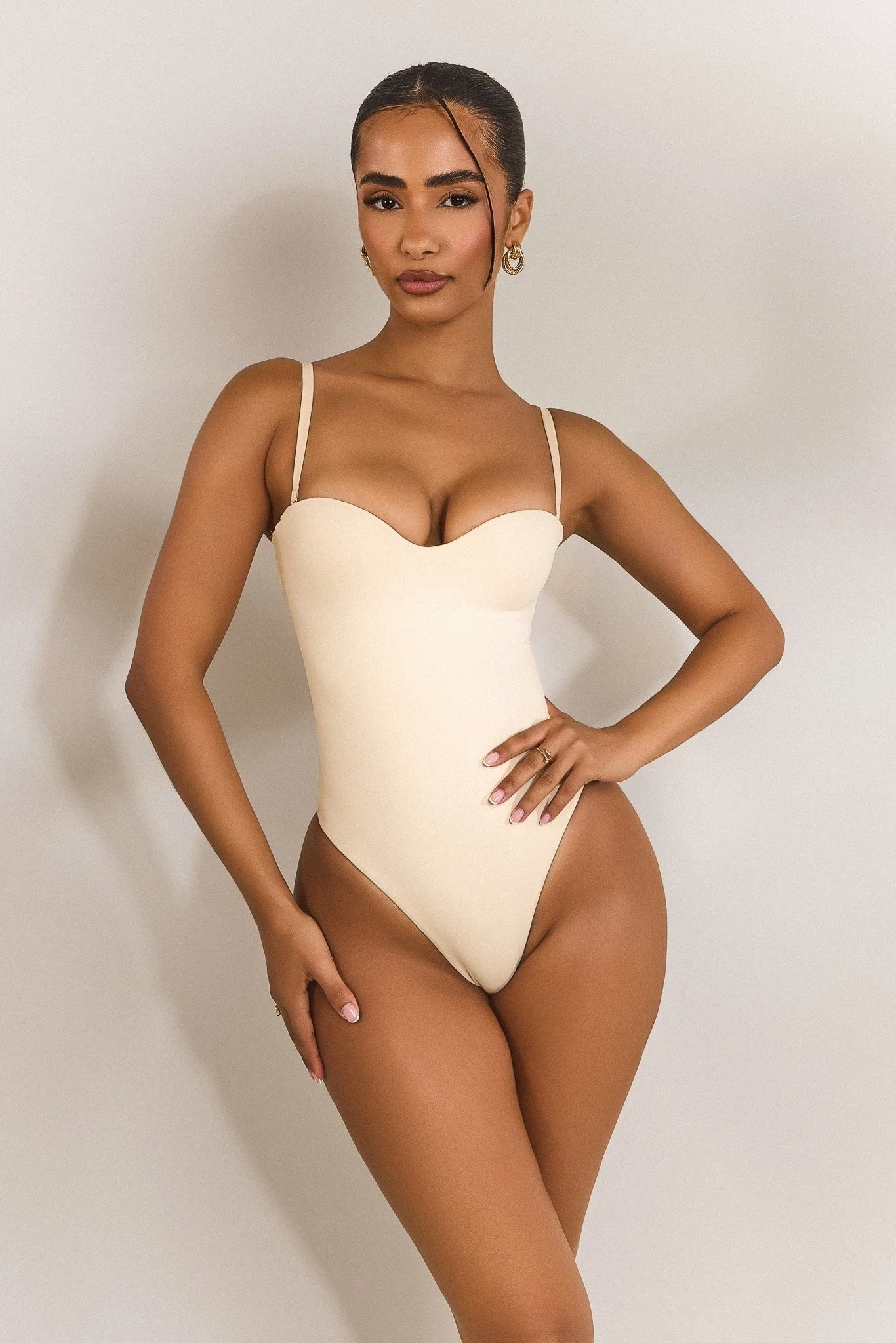 The Sculpt Bodysuit in Stone - Image 6