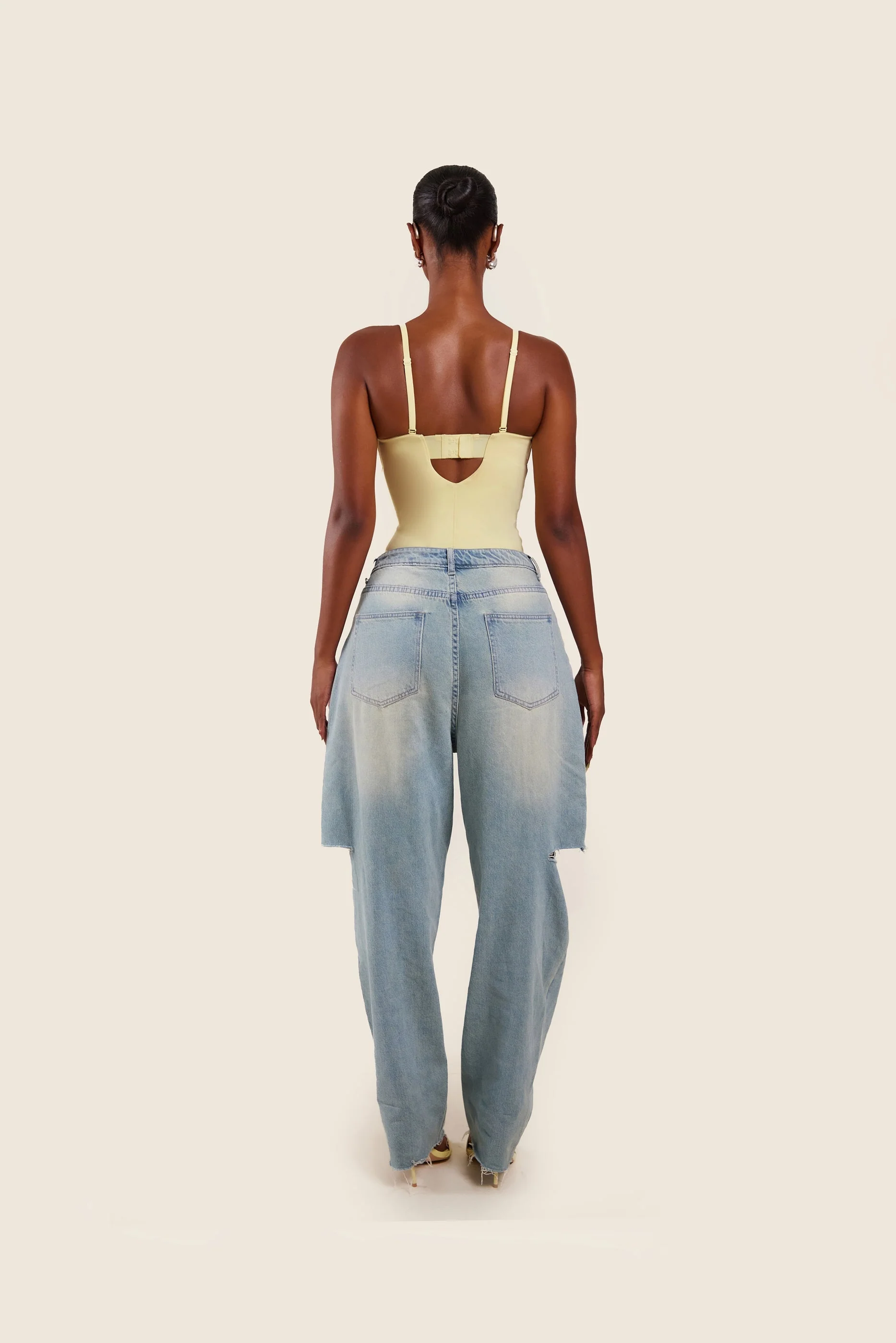 The Sculpt Bodysuit in Yellow - Image 5