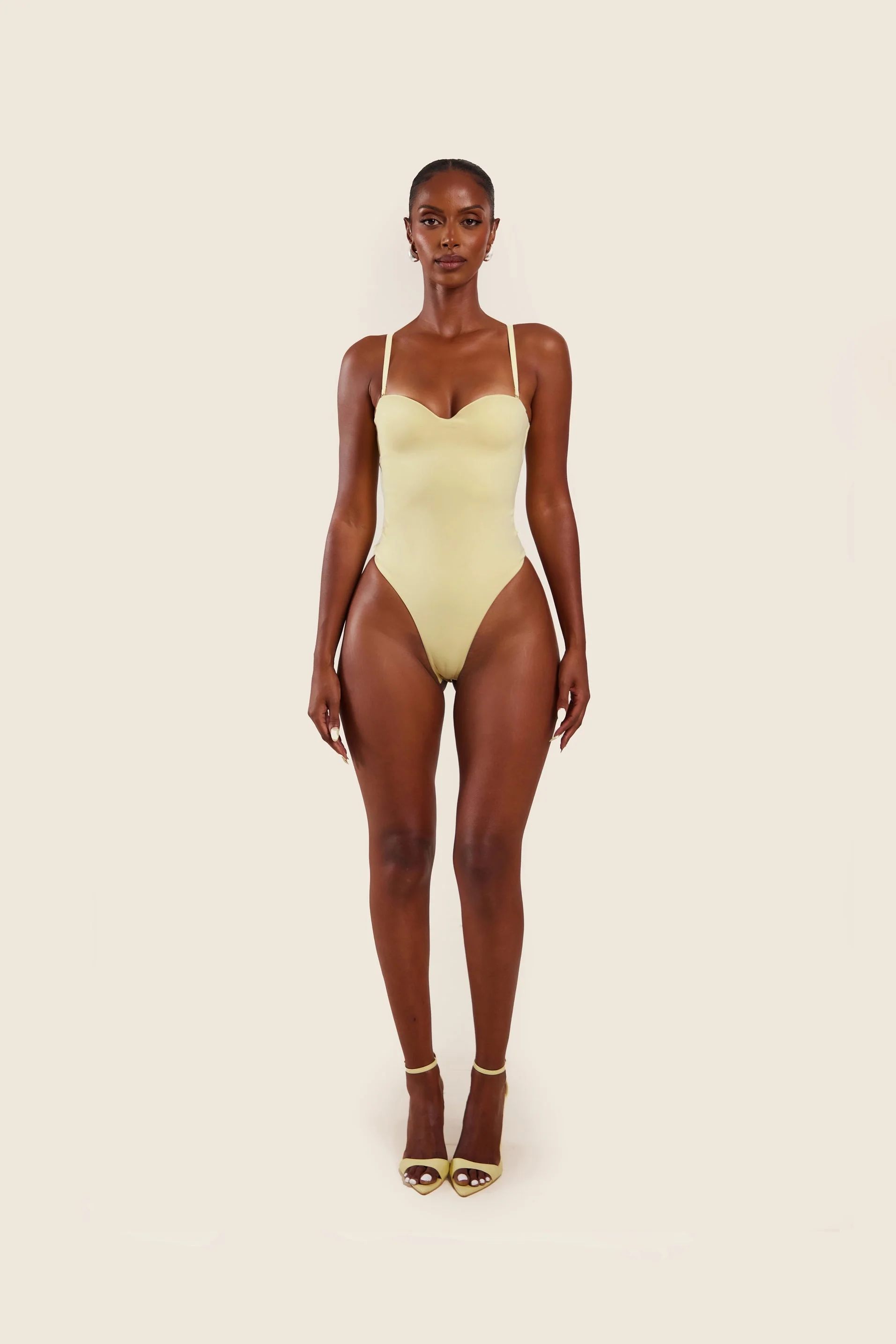 The Sculpt Bodysuit in Yellow - Image 6