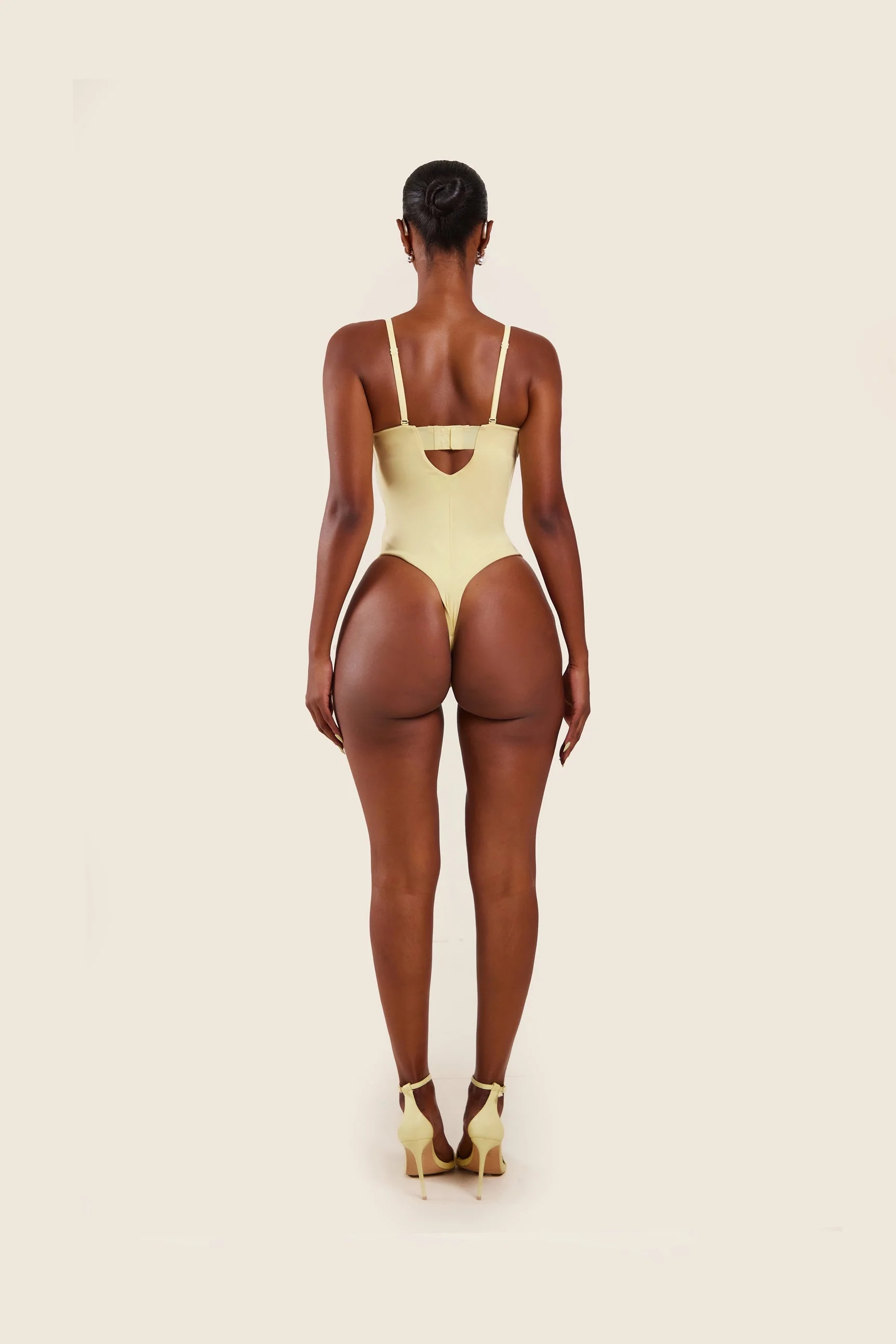 The Sculpt Bodysuit in Yellow - Image 8