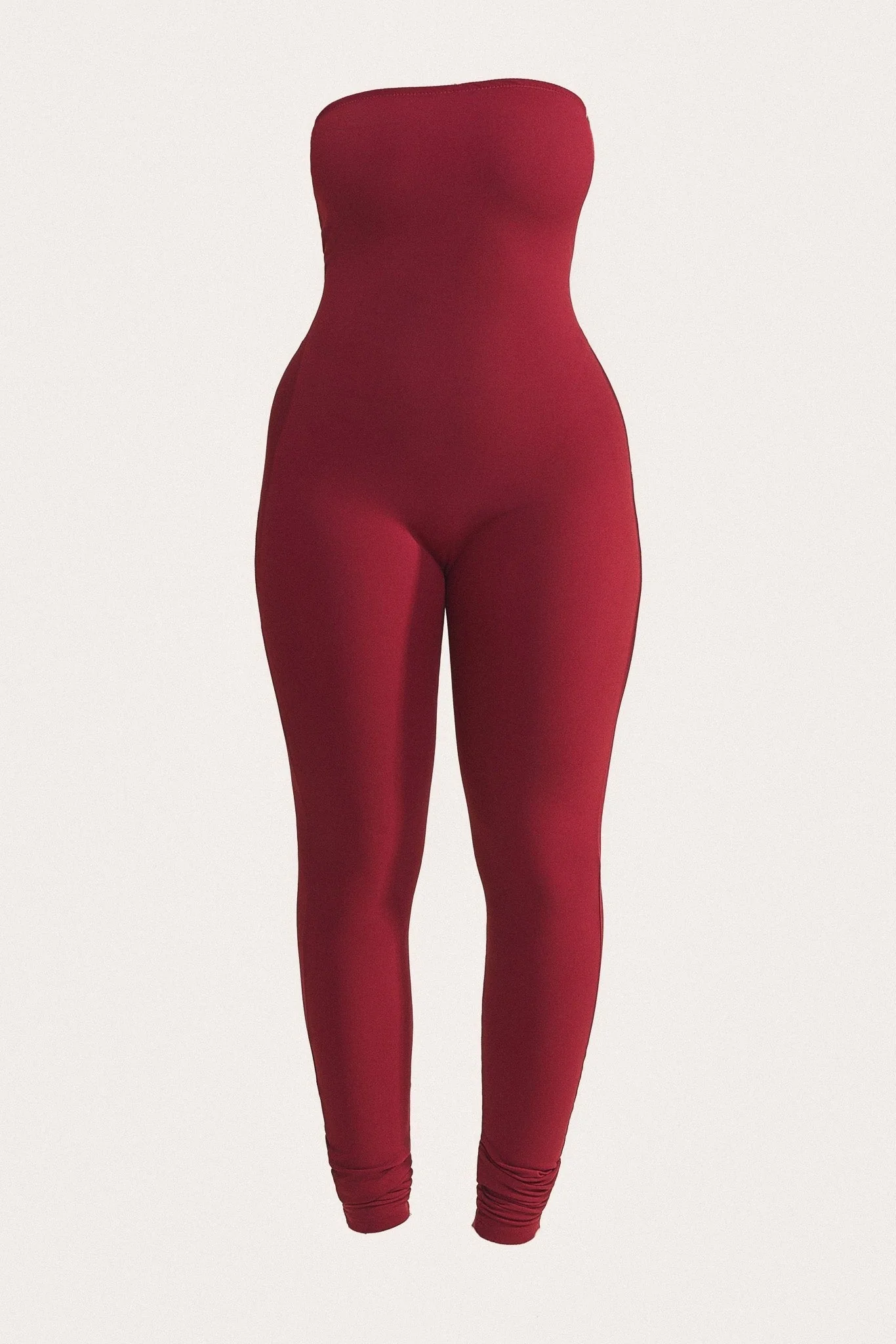 The Sculpt Long Unitard in Wine - Image 5