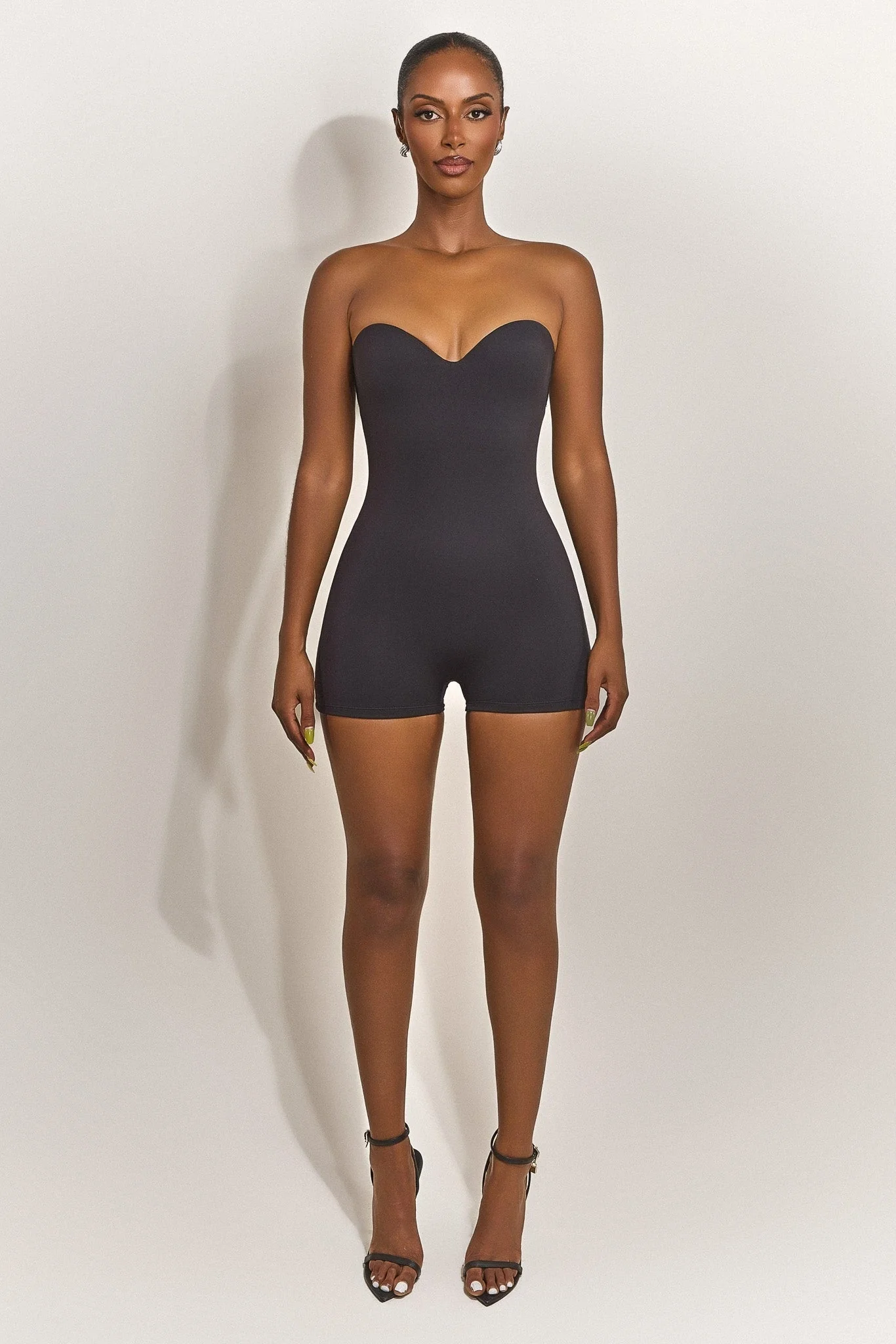 The Sculpt Playsuit in Black - Image 11
