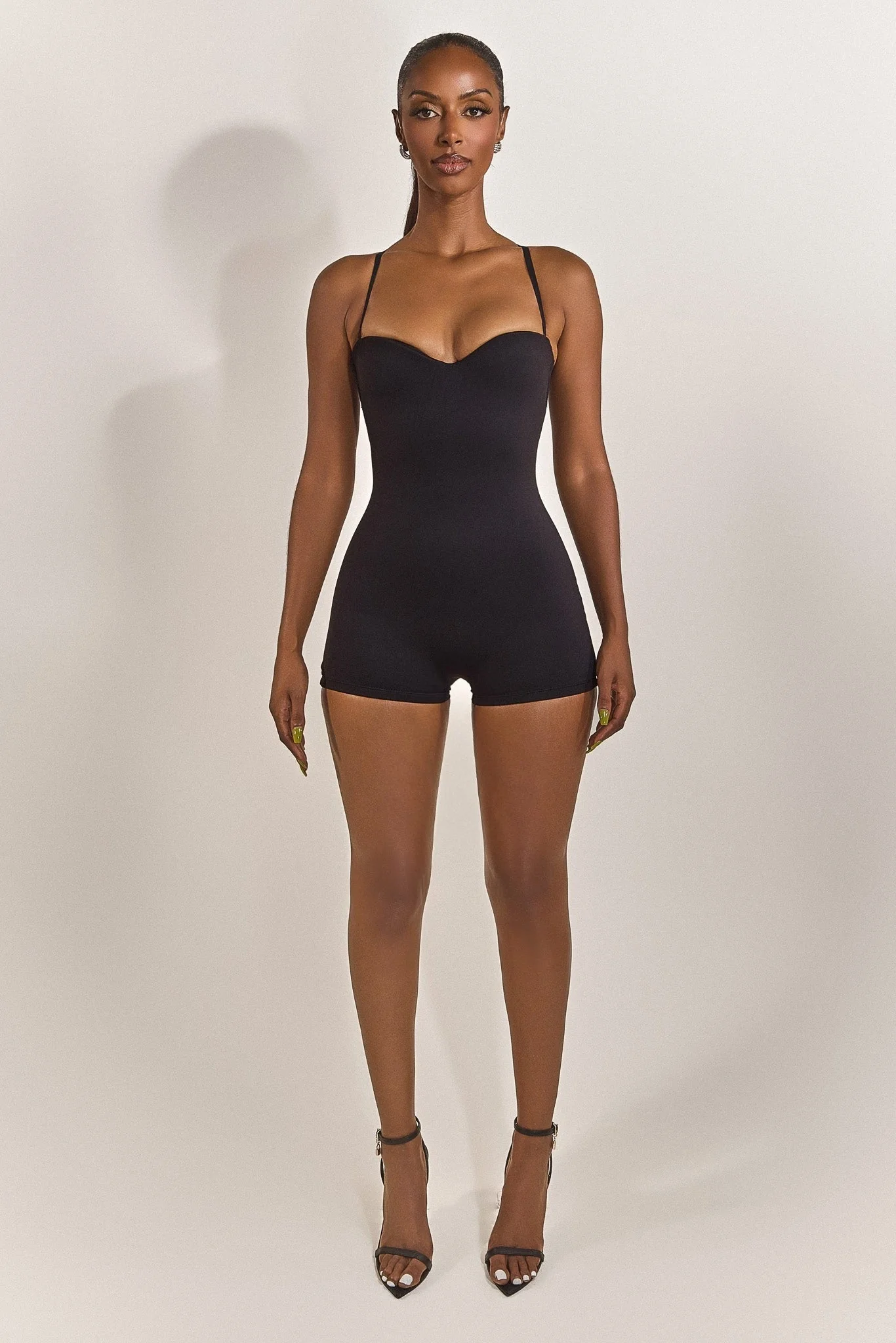 The Sculpt Playsuit in Black - Image 12
