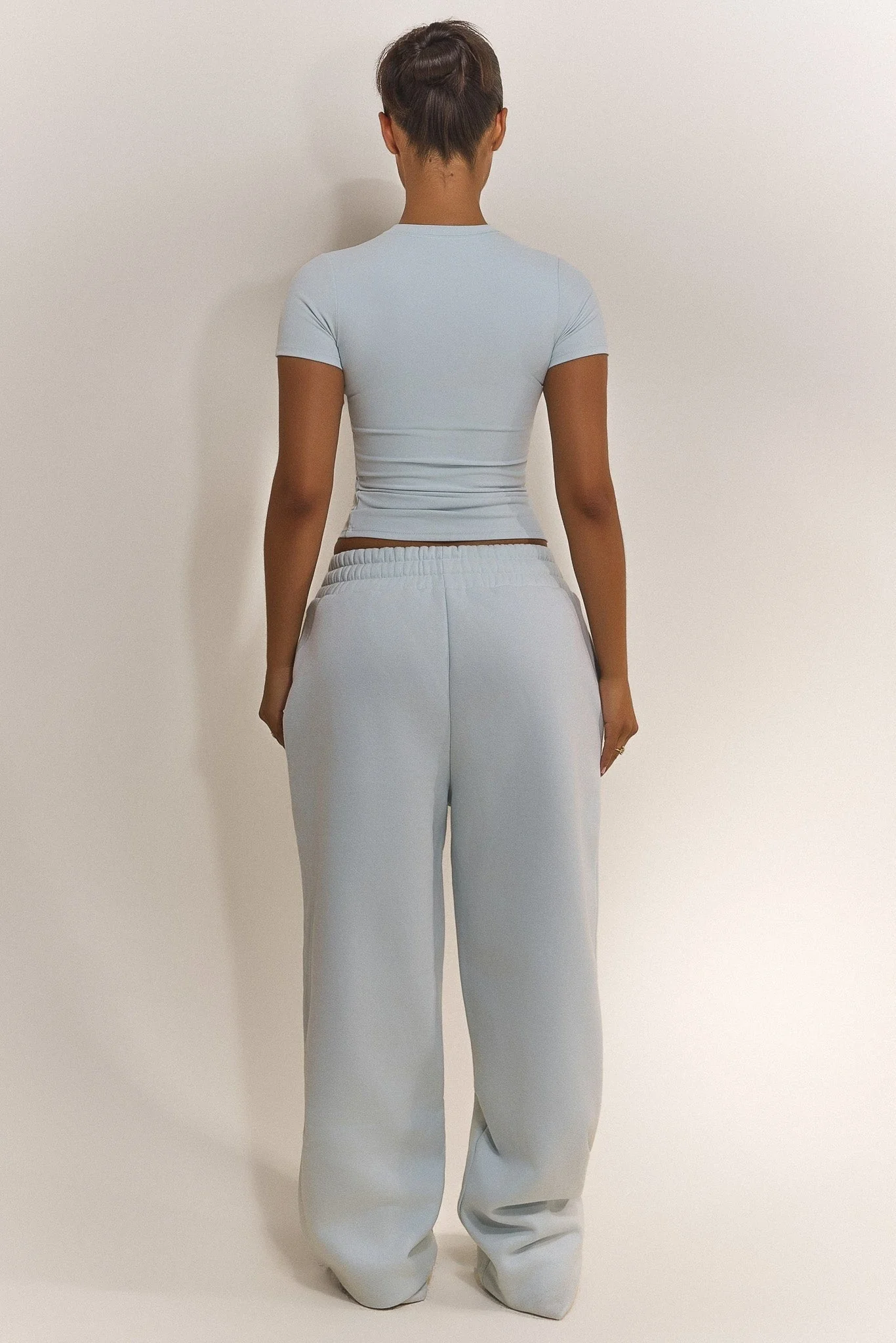 The Sculpt Short Sleeve Tee in Baby Blue - Image 4
