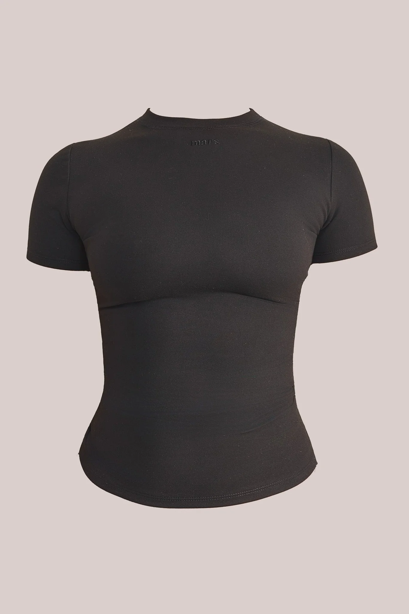 The Sculpt Short Sleeve Top in Black - Image 6
