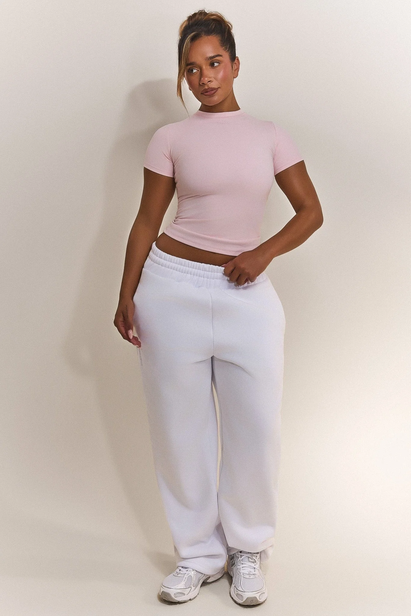 The Sculpt Short Sleeve Top in Pink - Image 3