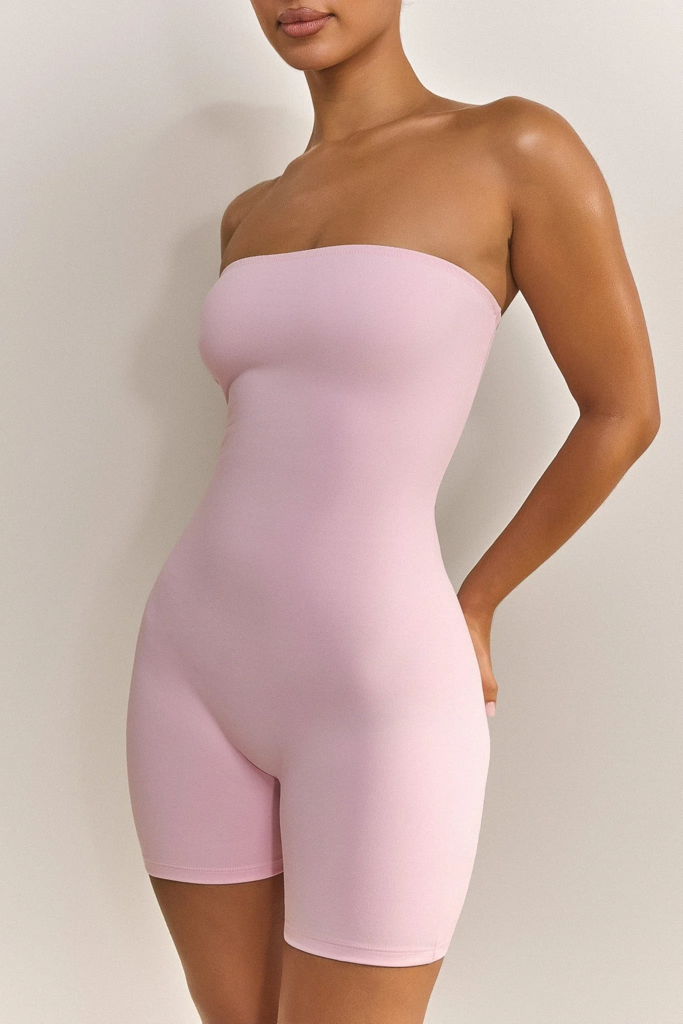 The Sculpt Short Unitard in Pink - Image 4