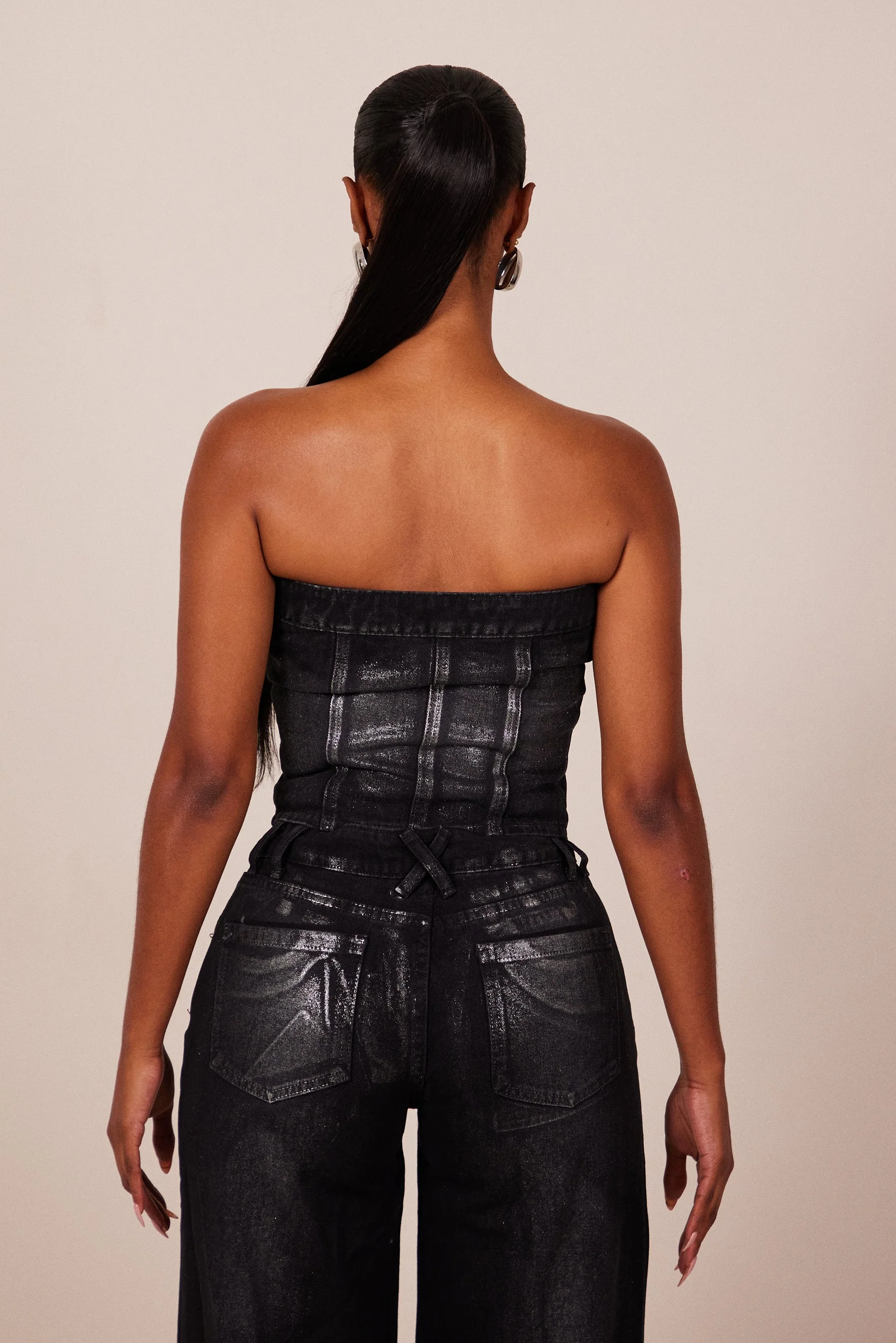 The Mylah Corset in Black Wash - Image 5