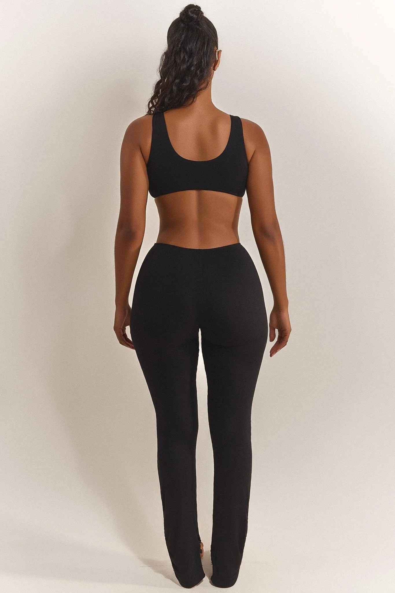 The Split Leg Trouser in Black - Image 5