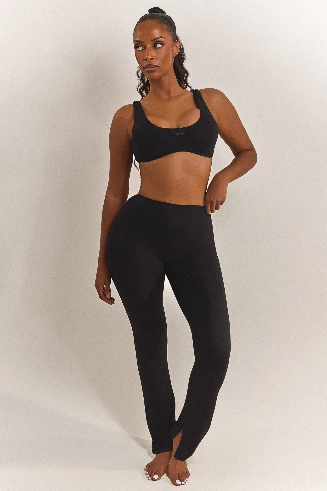 The Split Leg Trouser in Black - Image 6