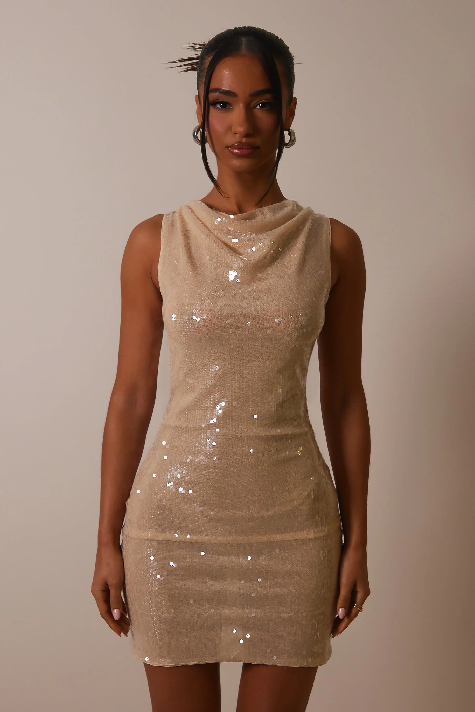 The Straight Neck Mini in Light sequin - Image 5