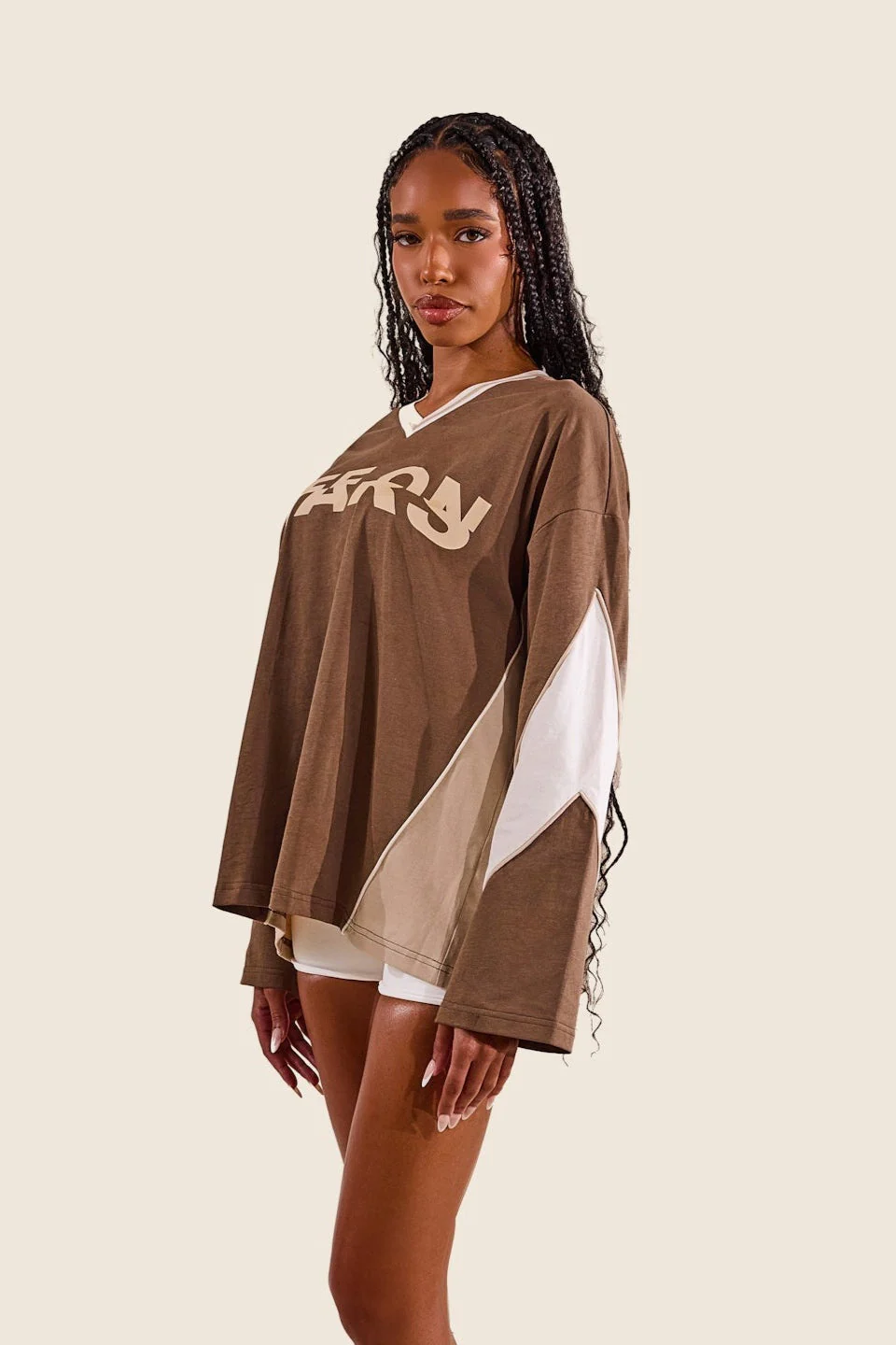 The Tate Long Sleeve Jersey - Brown - Image 11