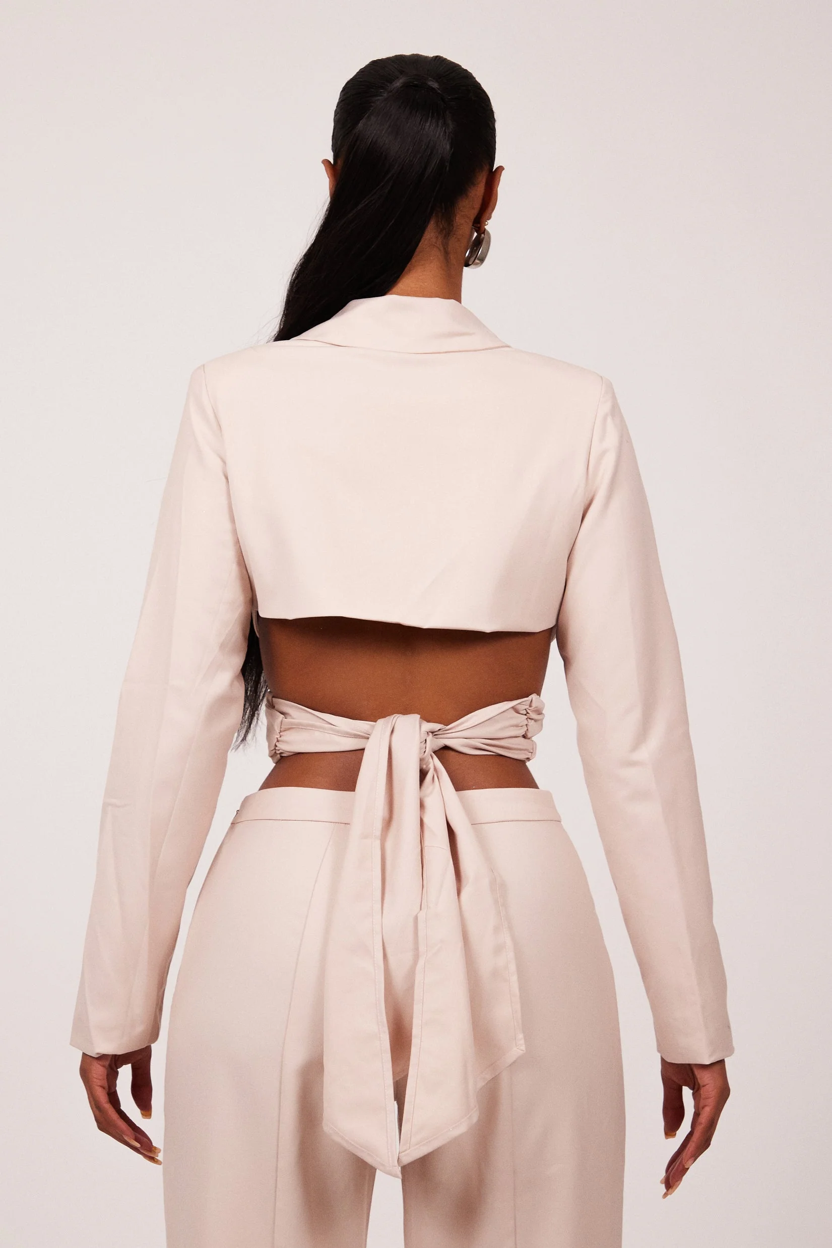 The Thea Blazer in Pink Nude - Image 7
