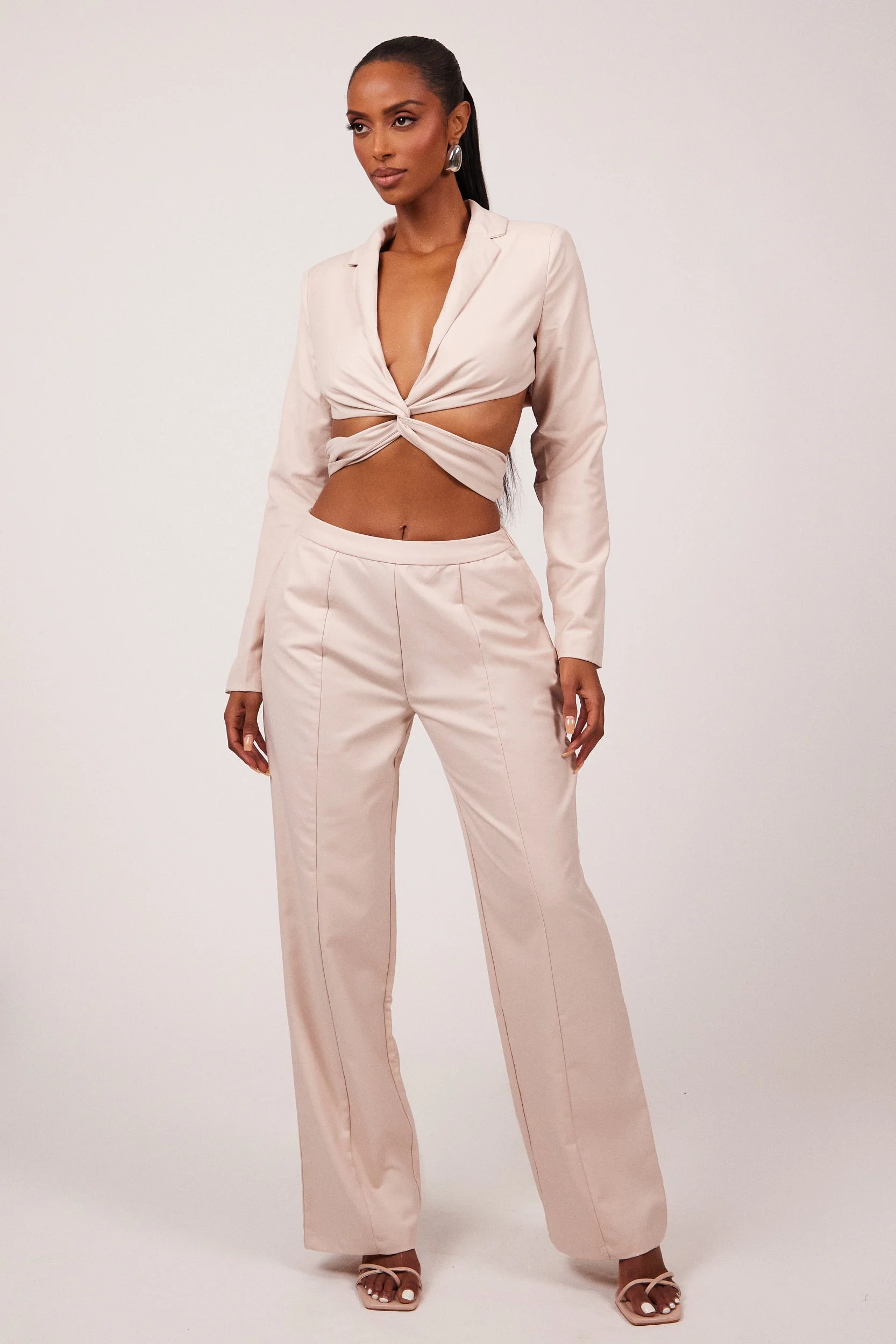 The Thea Blazer in Pink Nude - Image 9