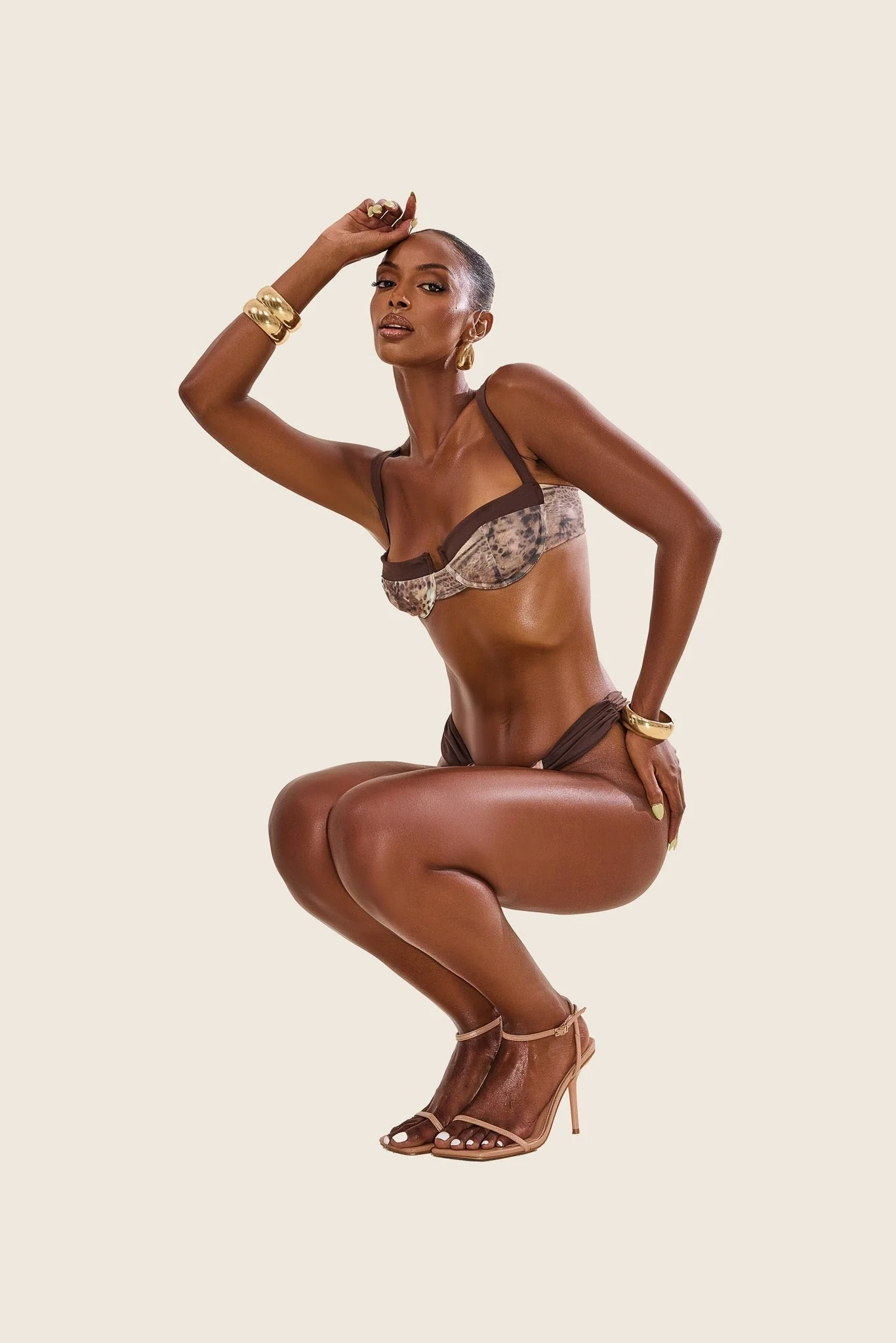 The Valeria Bikini in Brown - Image 3