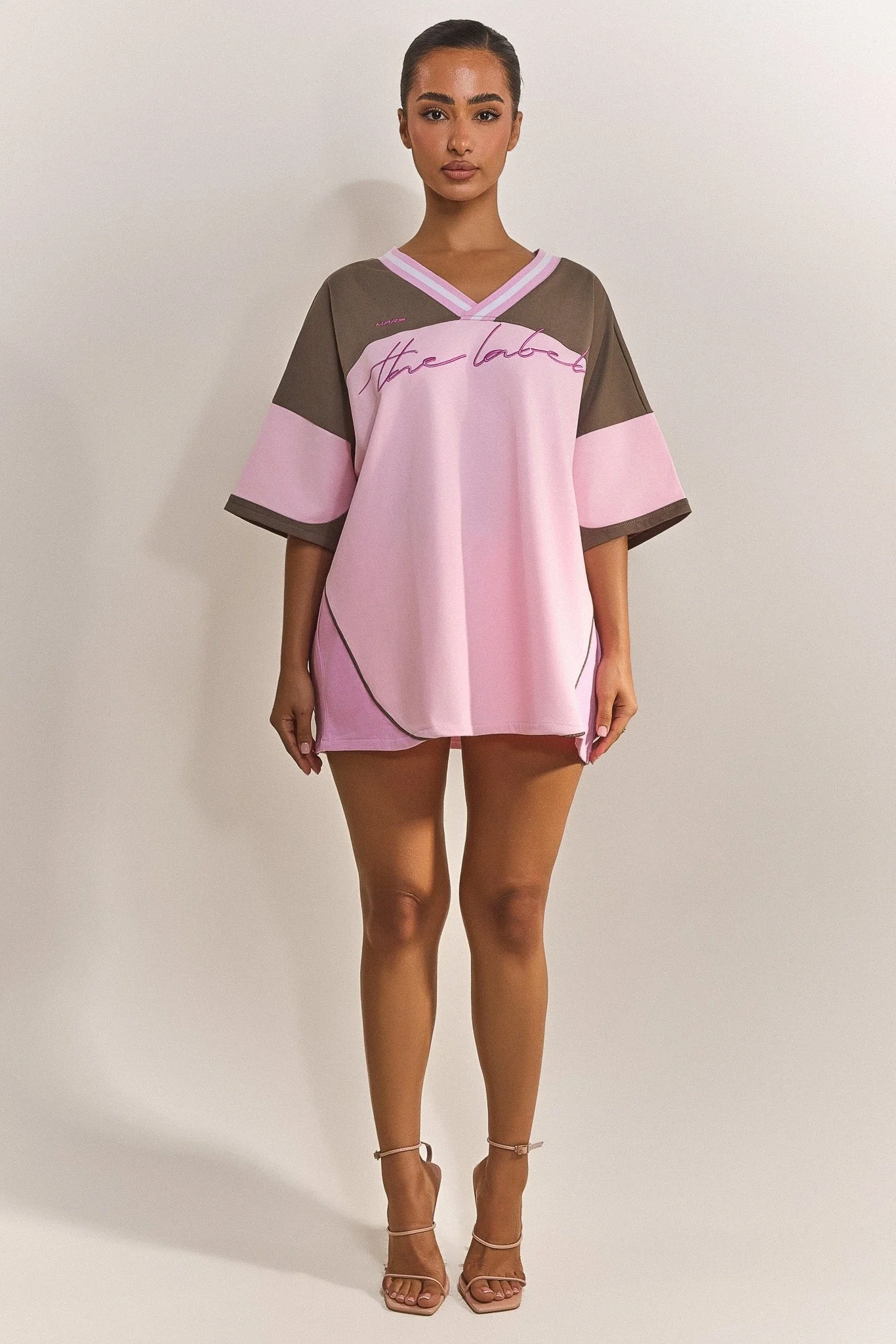 The Varsity Jersey in Pink