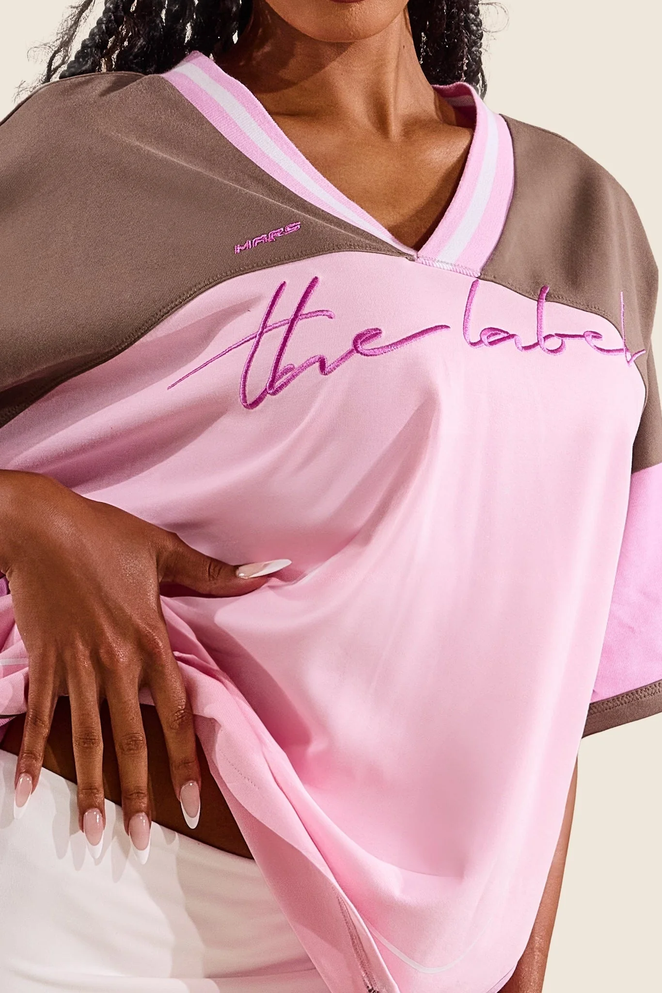 The Varsity Jersey in Pink - Image 11