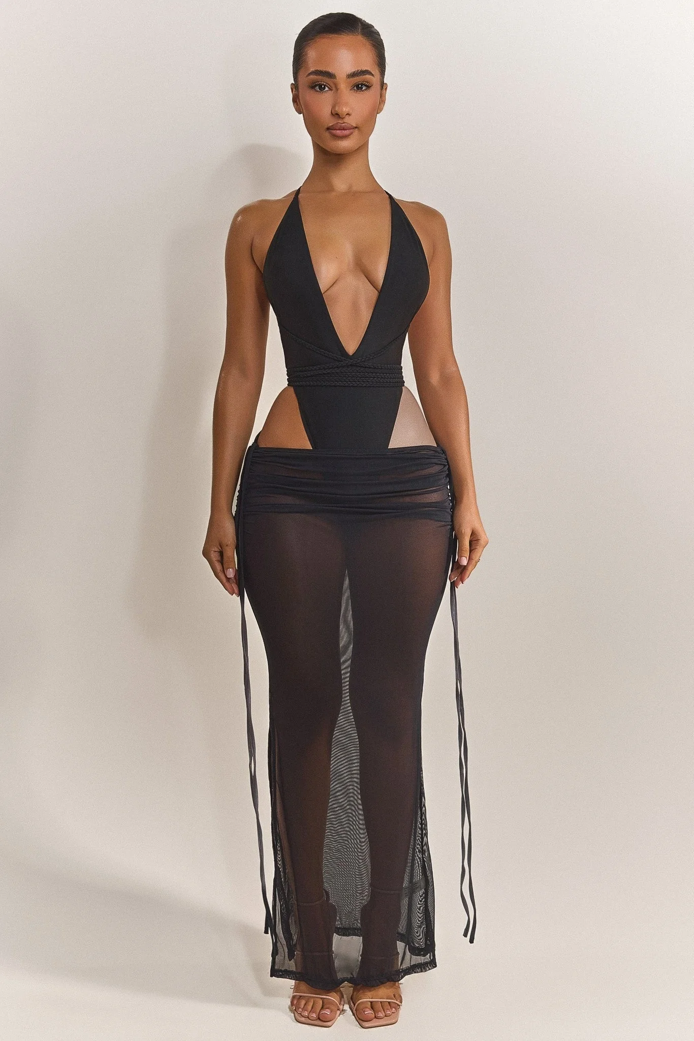 The Vela Maxi Coverup in Black
