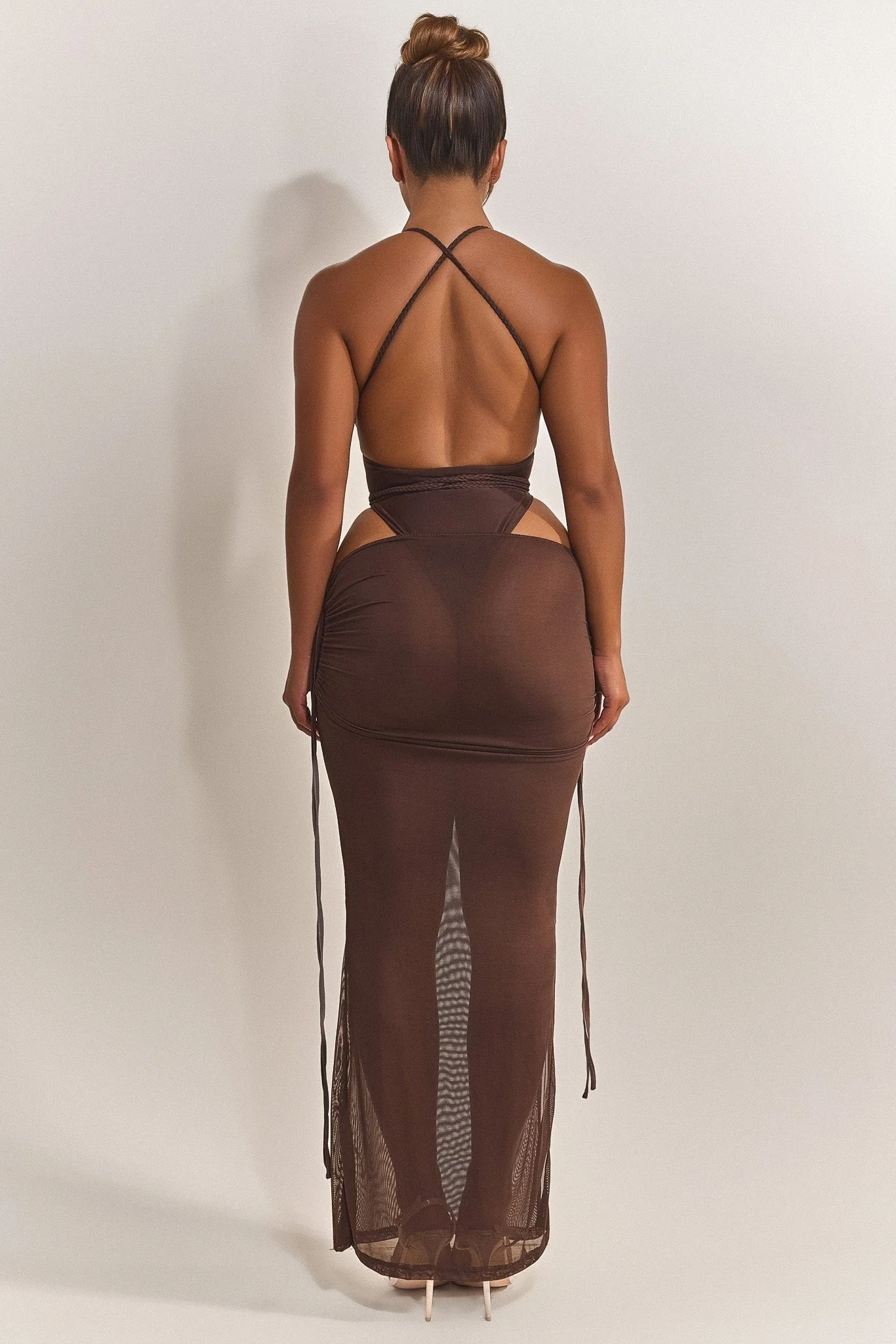 The Vela Maxi Coverup in Brown - Image 3