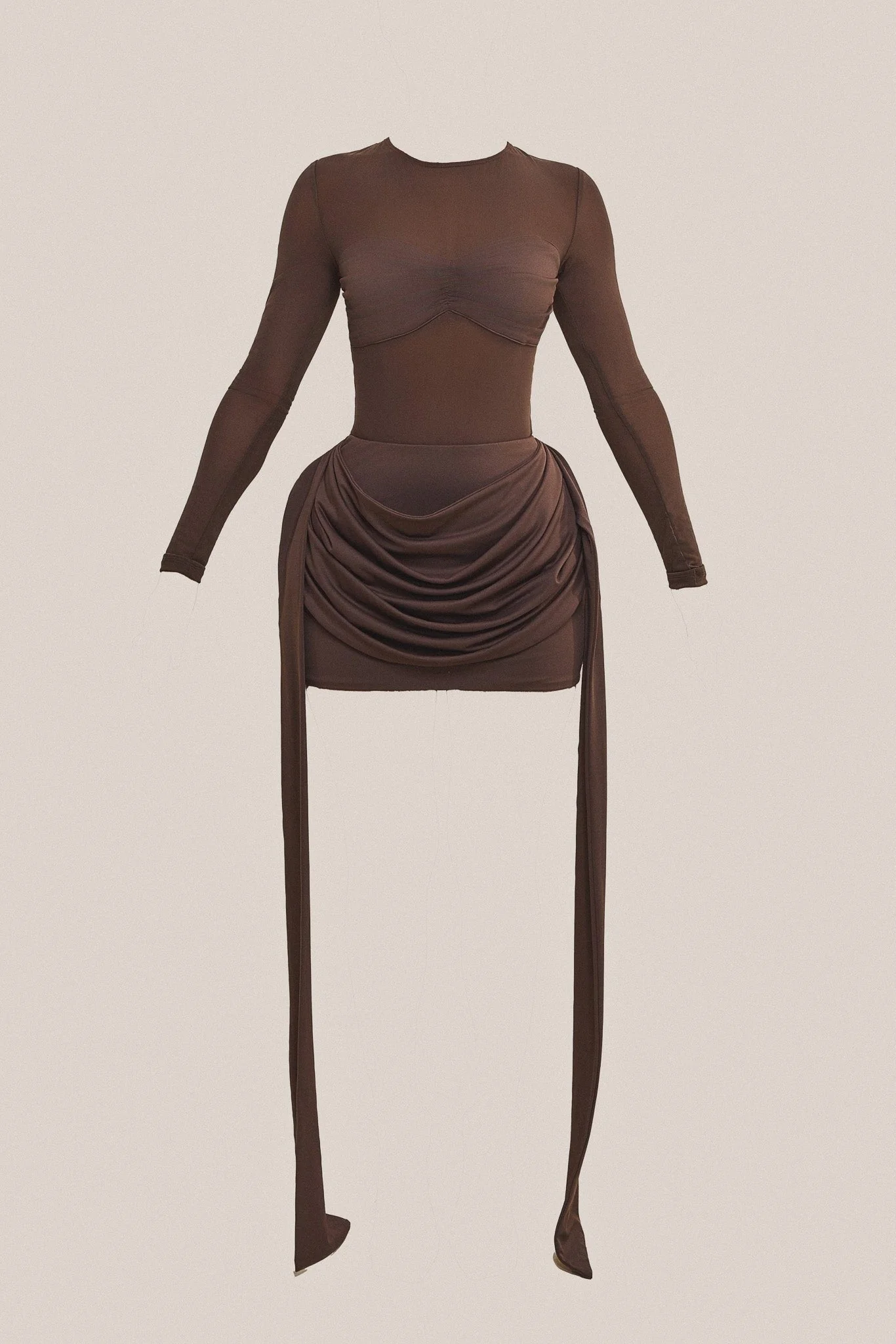 The Yara Skirt In Brown - Image 5