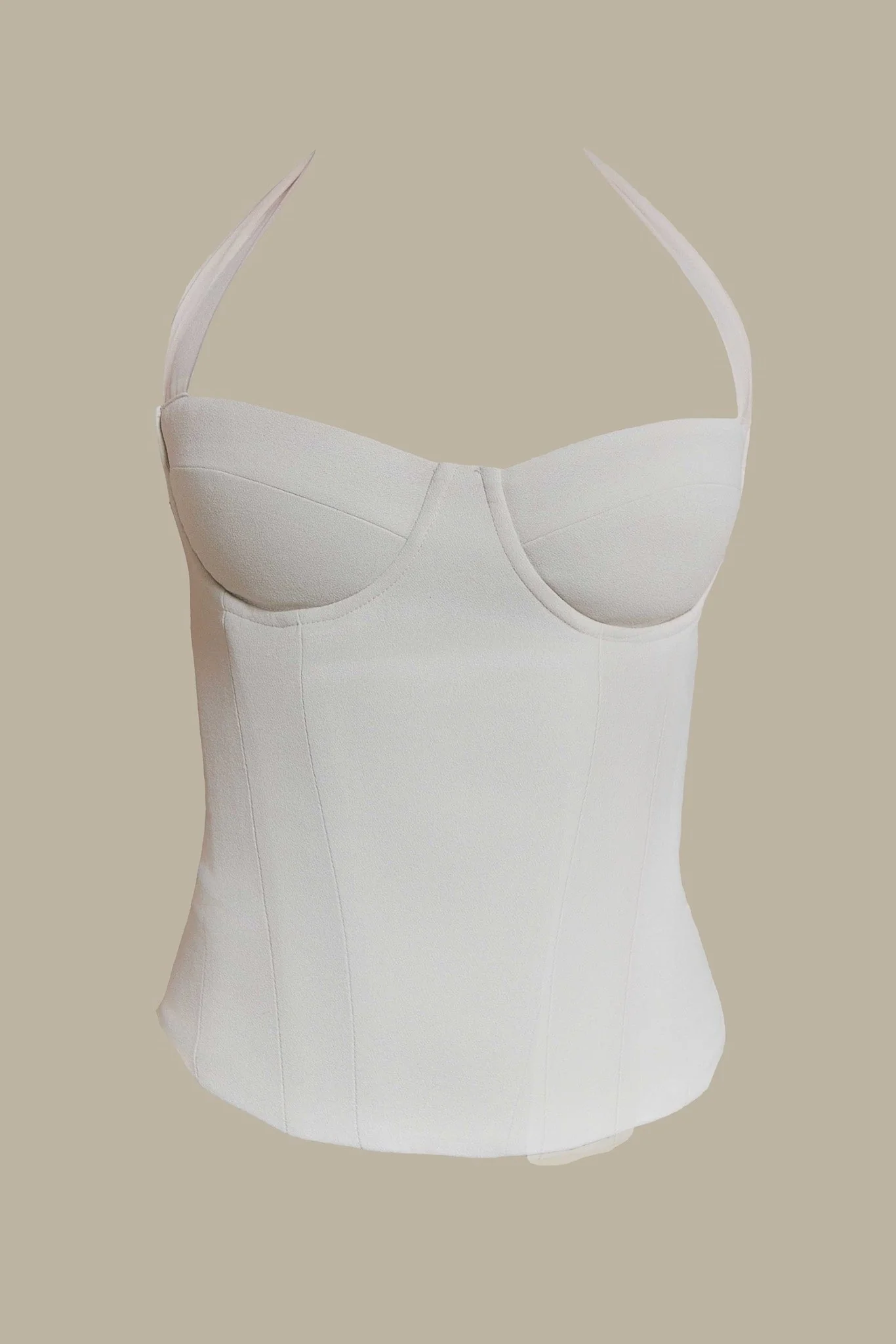 The Zadie Corset Top in Off White - Image 6